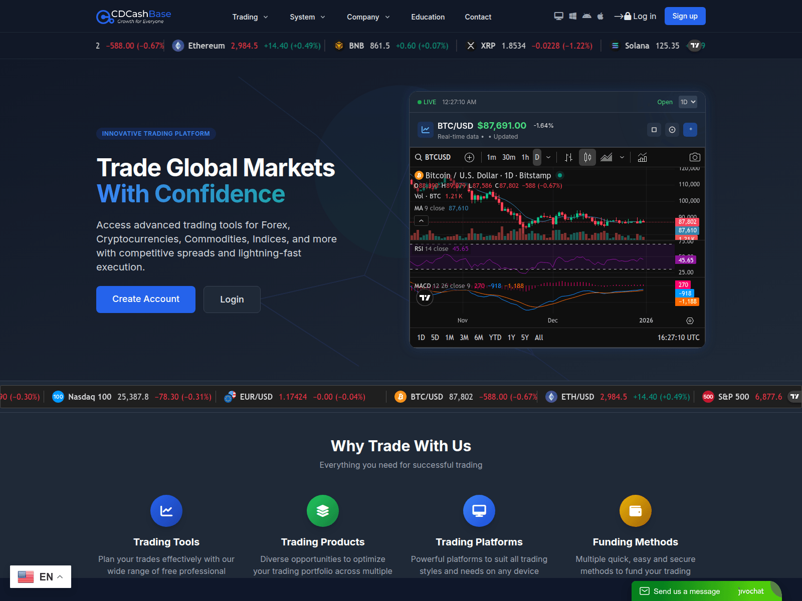 Screenshot of cdcashbase.com