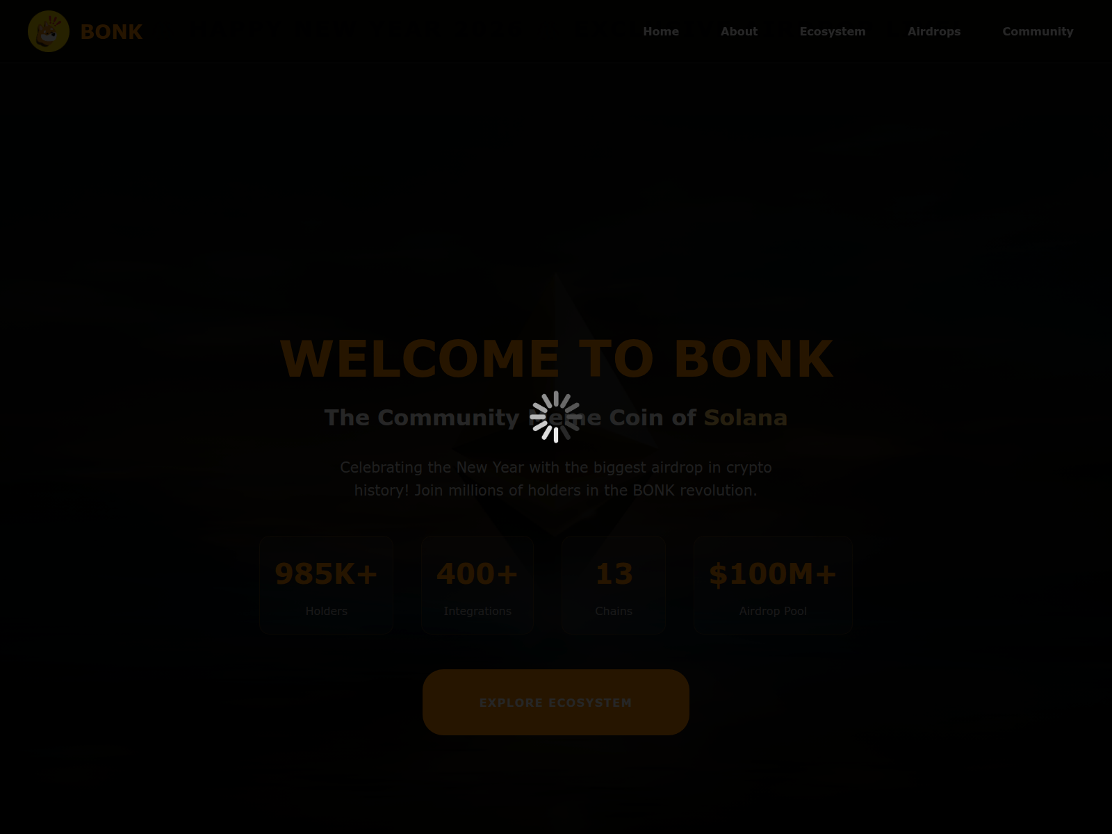 Screenshot of bonkkoins.com