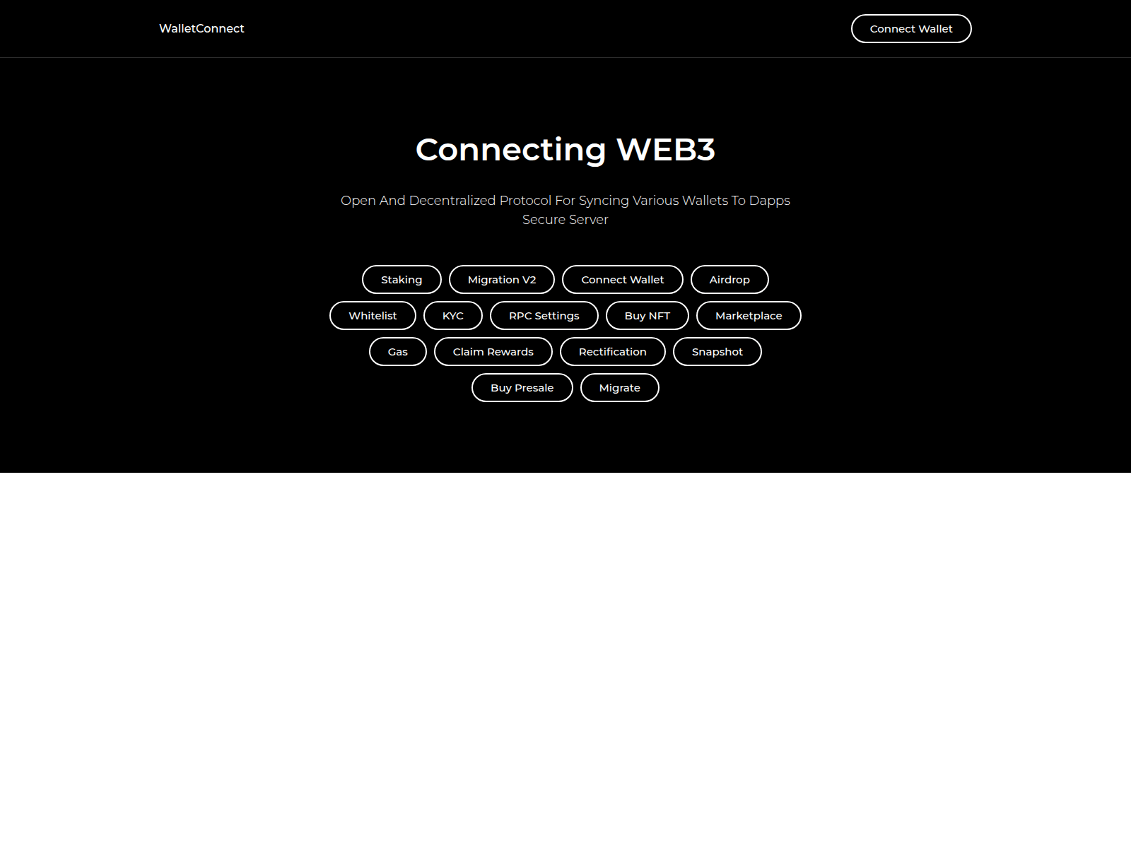 Screenshot of connectwalletwebapp.com