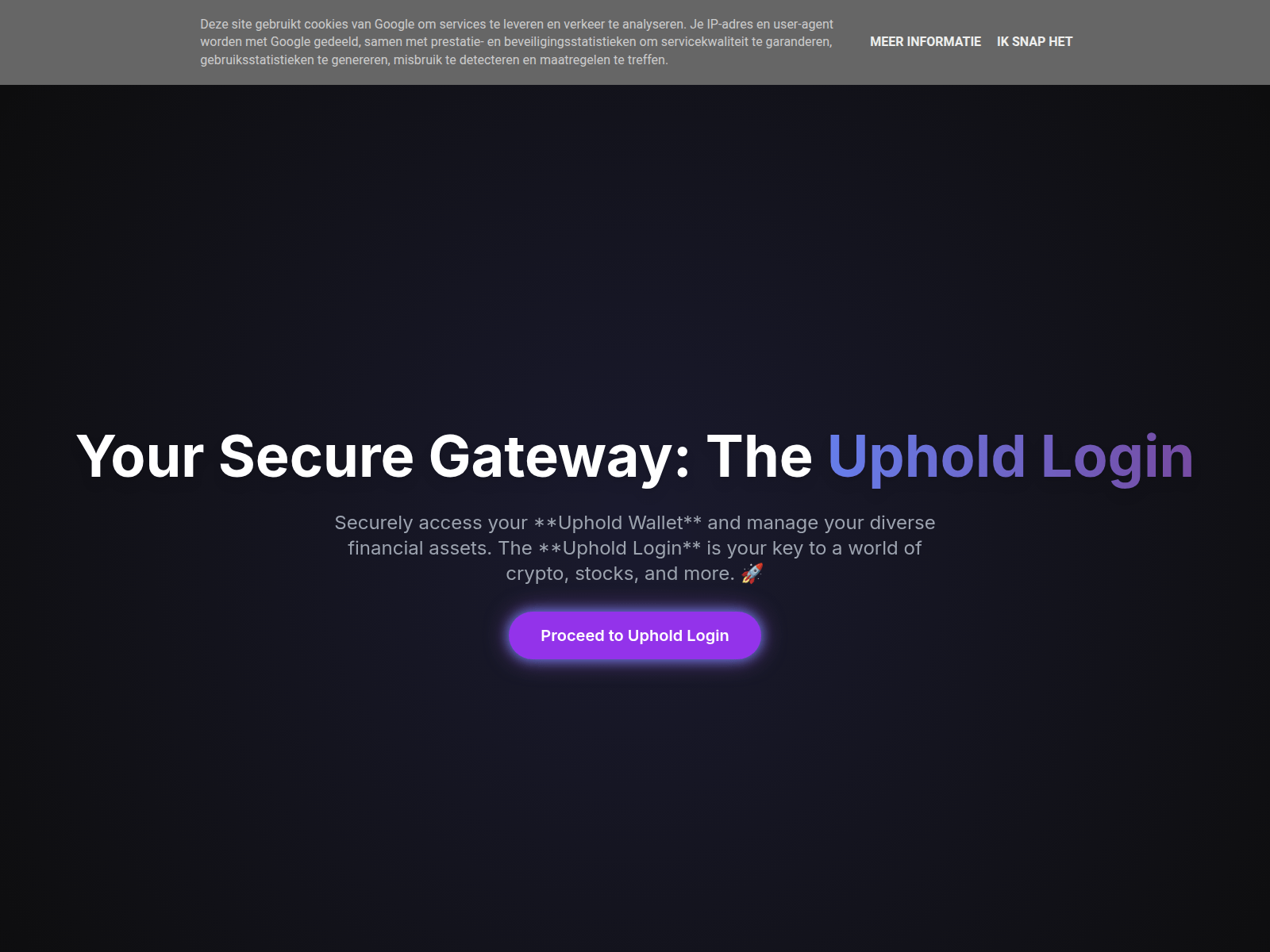 Screenshot of login-uphold-help.blogspot.ba