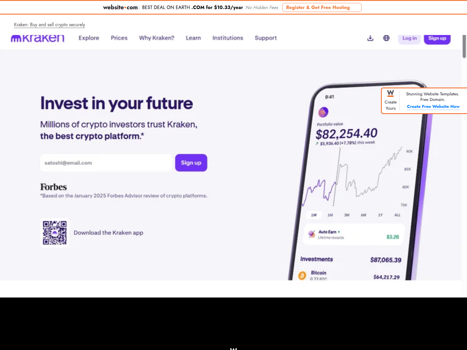 Screenshot of welcome-kra-ken-cdn.website3.me