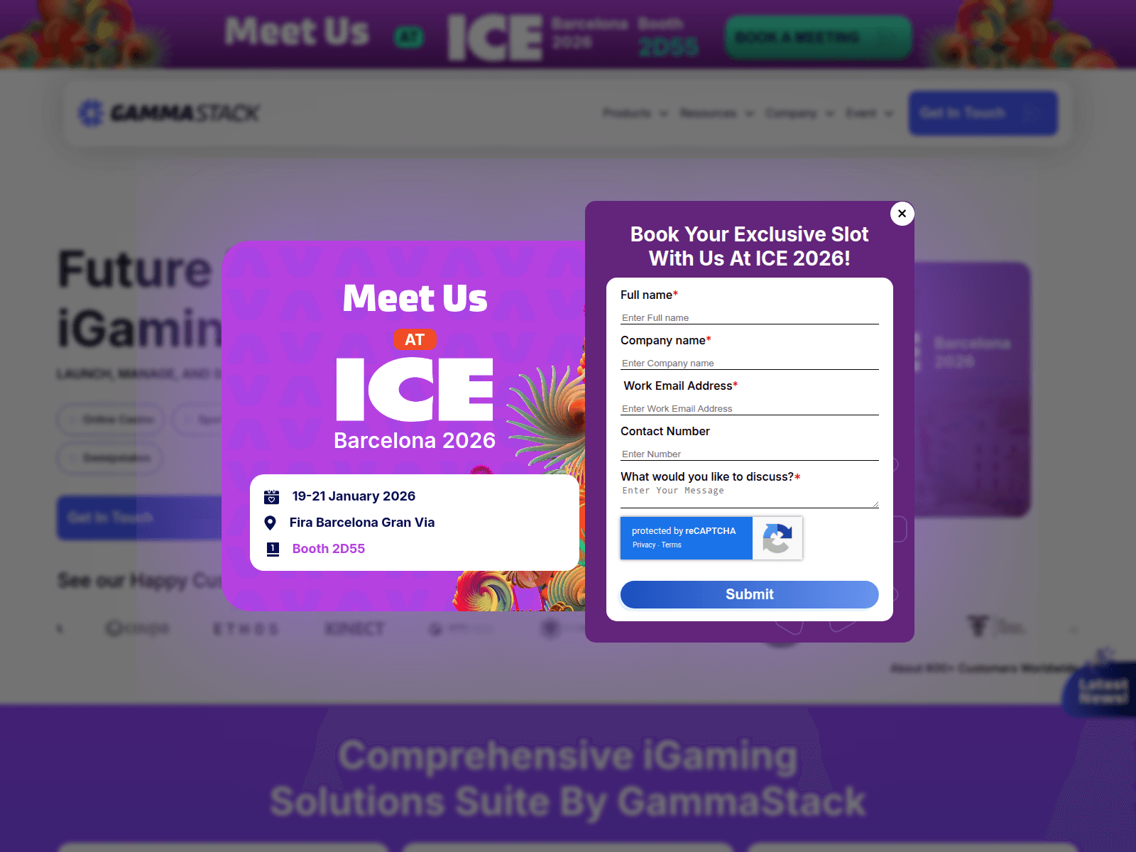Screenshot of gammastack.com