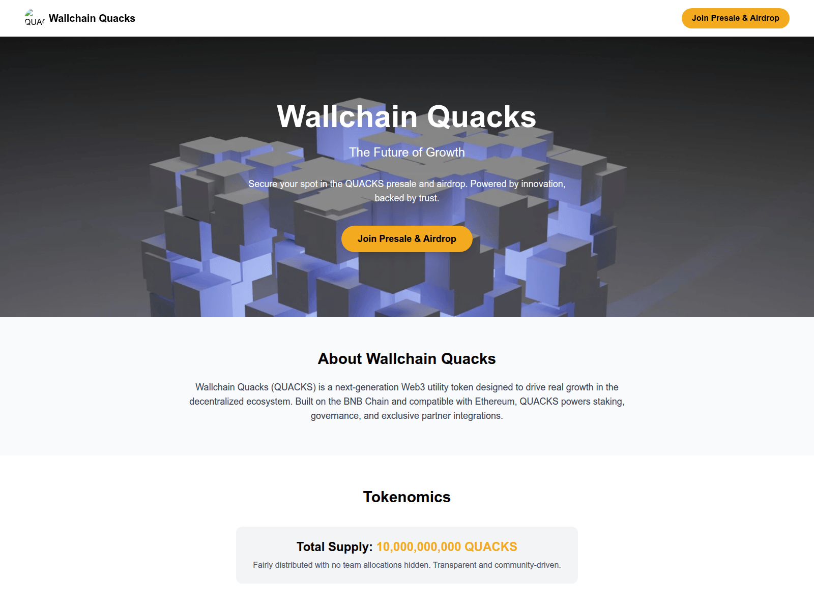 Screenshot of wallchainpresale.xyz