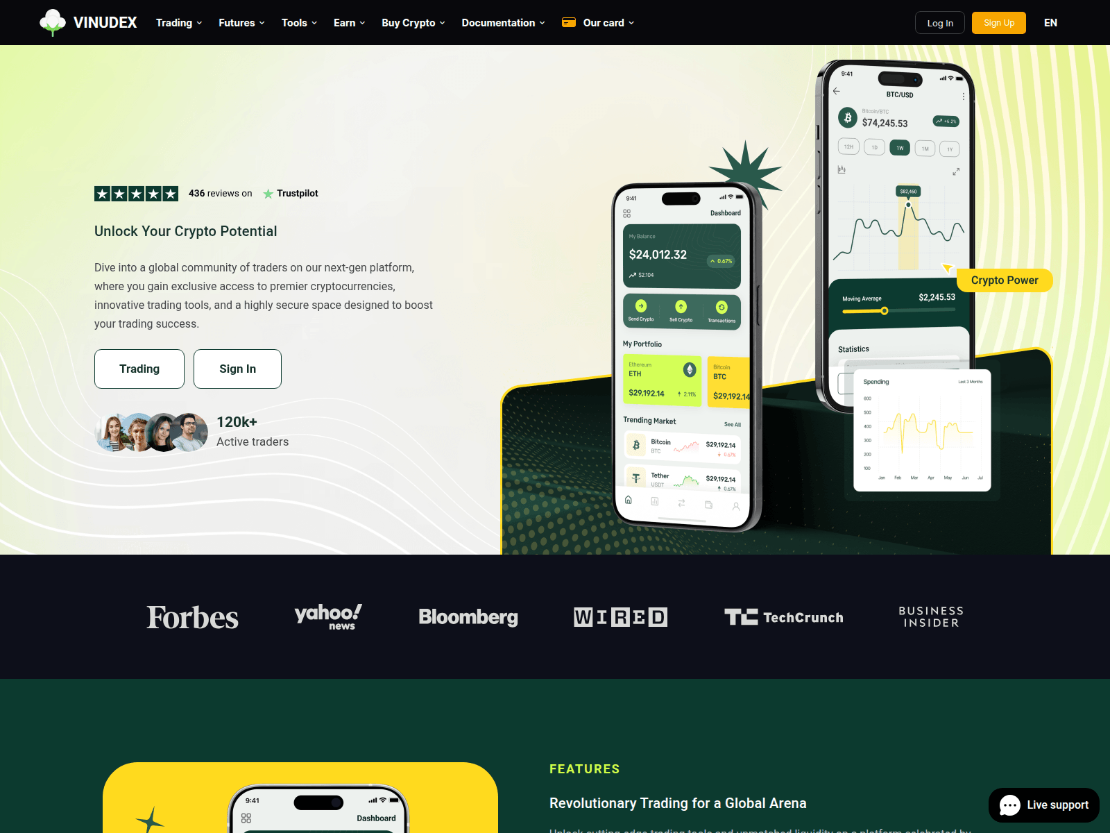Screenshot of vinudex.com