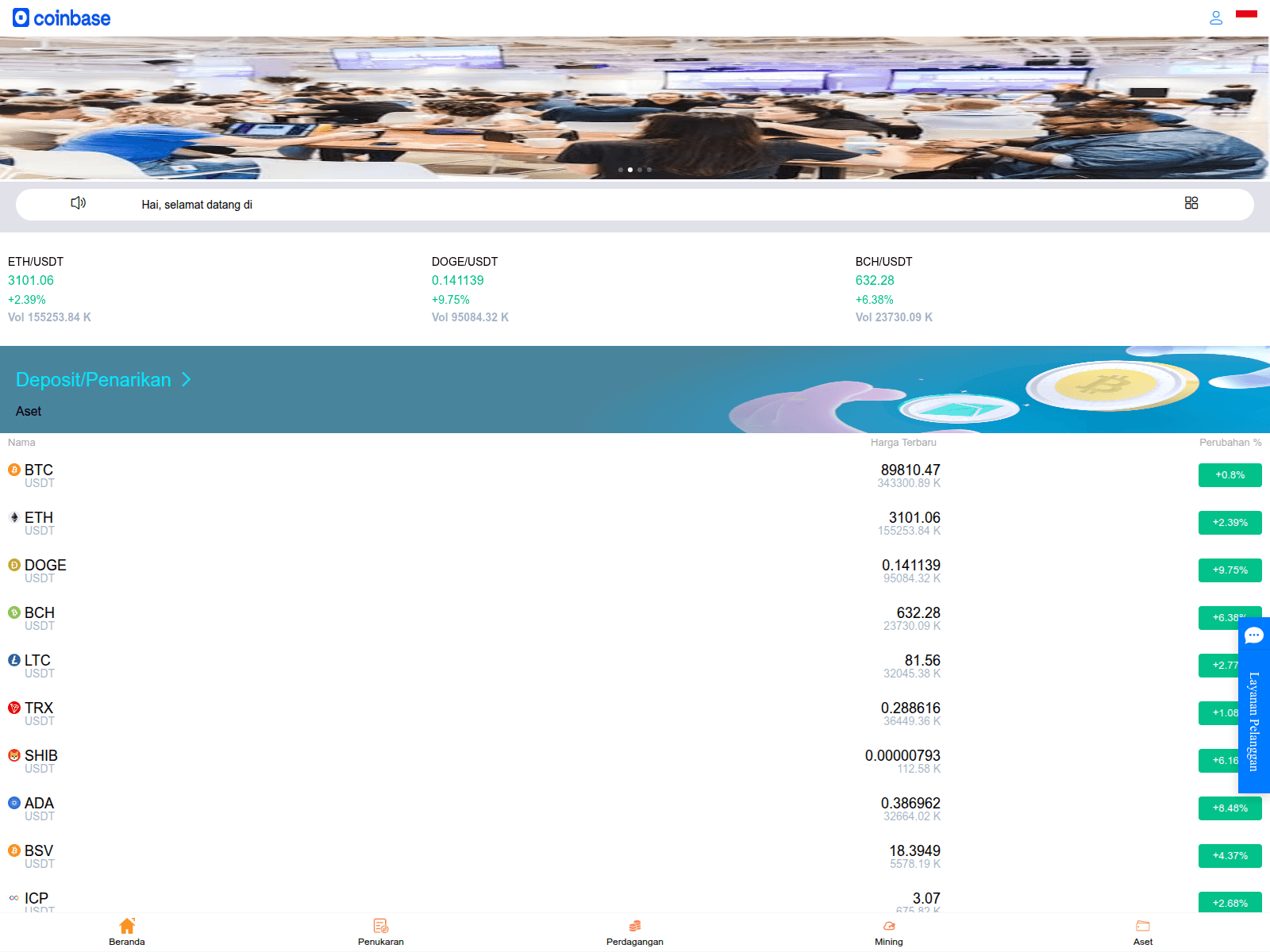 Screenshot of coinbaim.com