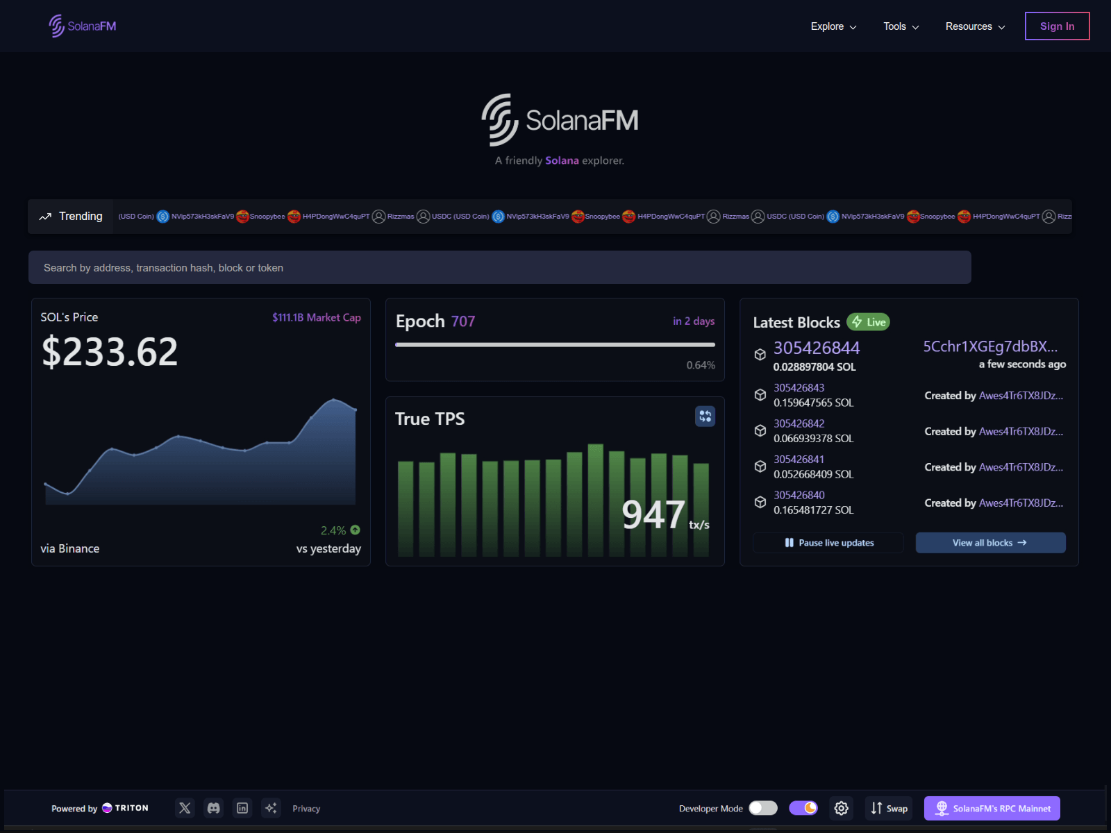 Screenshot of solanafm-sol.site