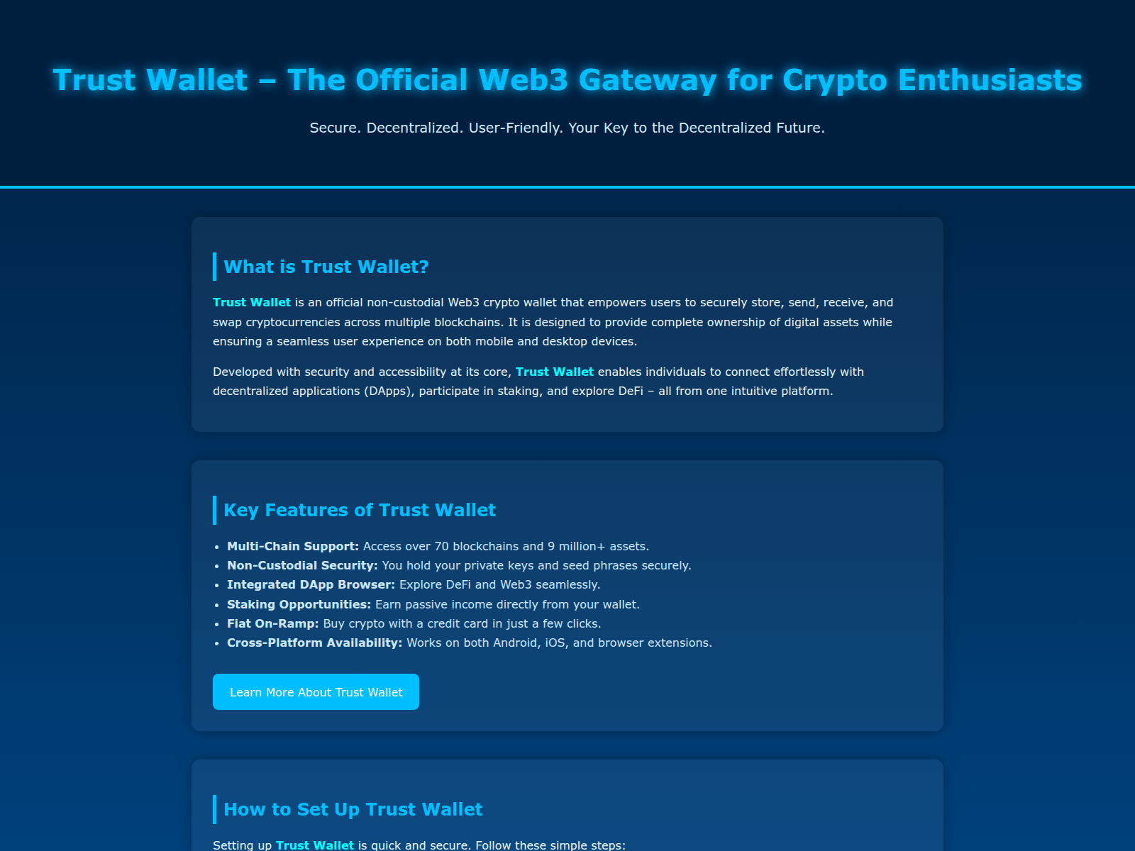 Screenshot of official-trust-wallet.pages.dev