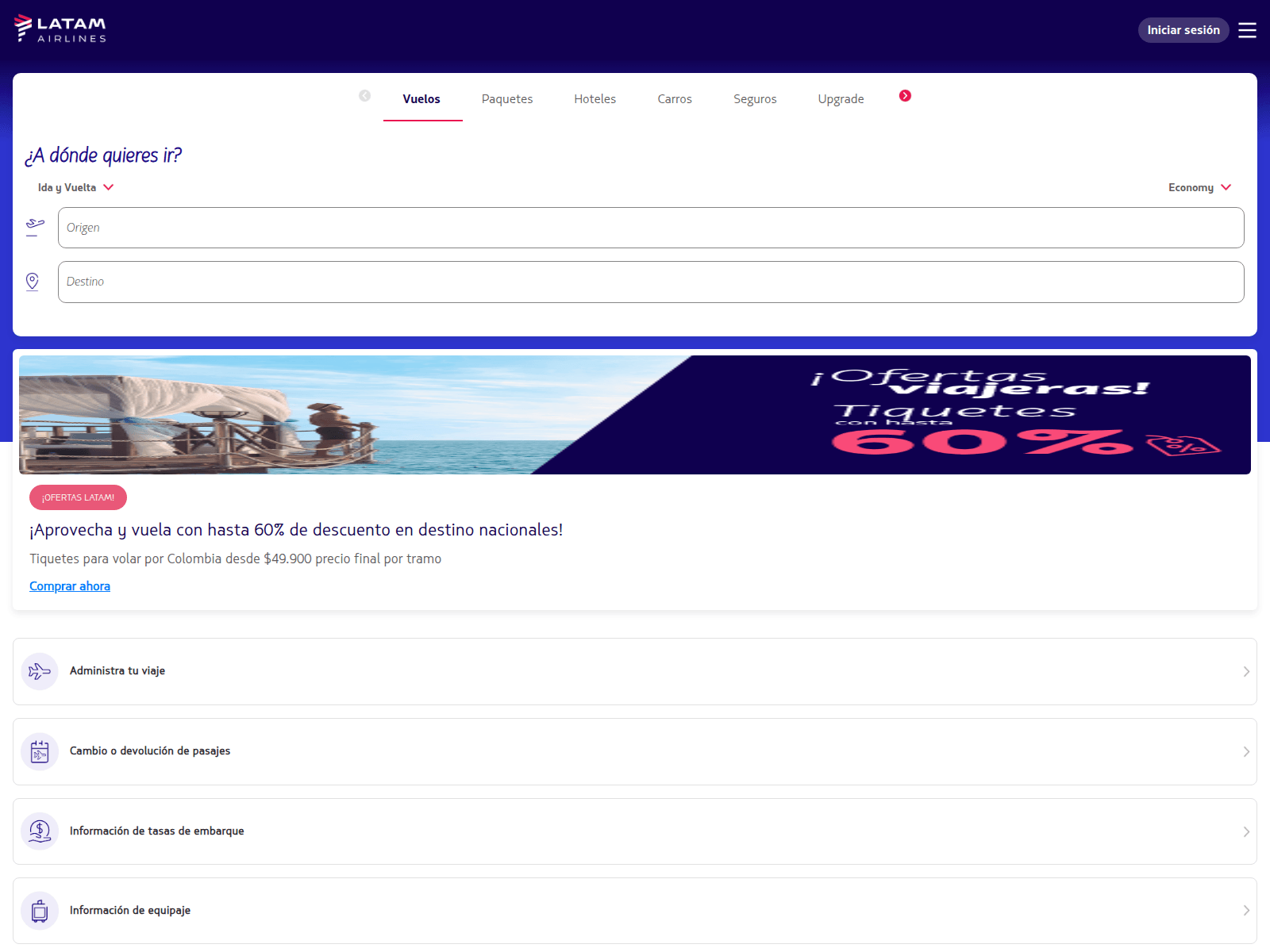 Screenshot of airlinesltmgroup-9cd49b43ac32.herokuapp.com