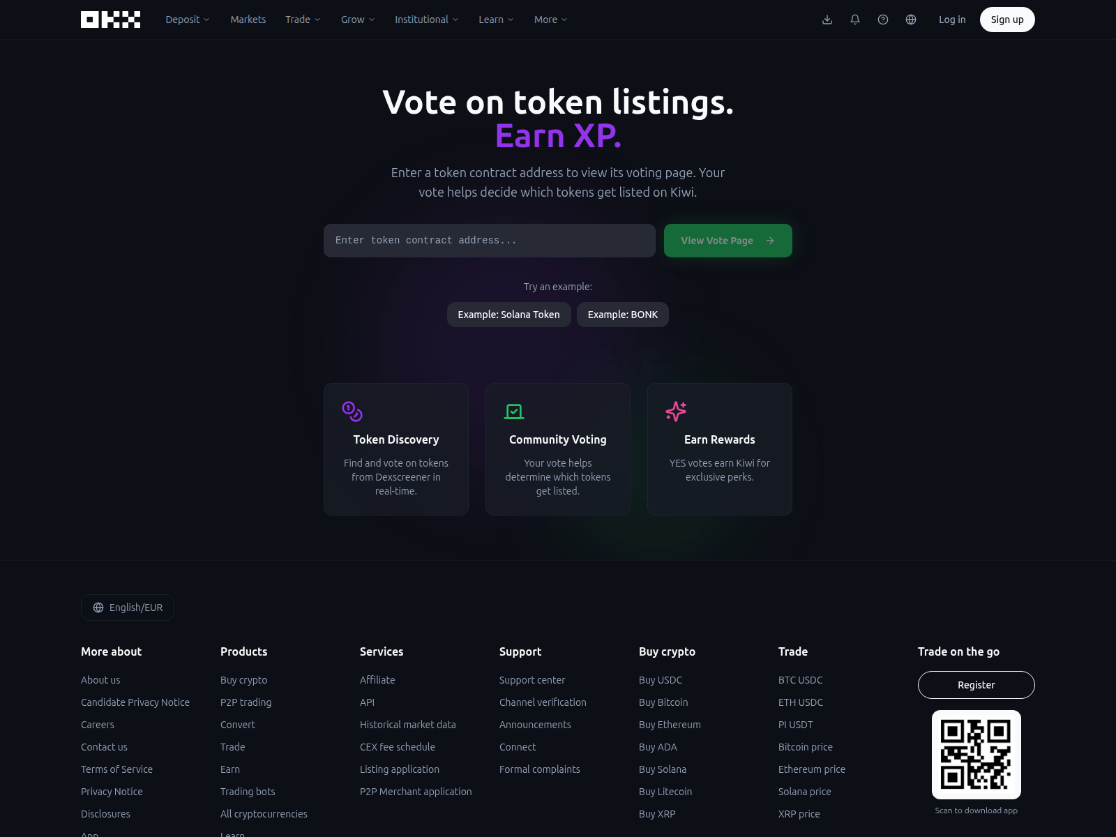 Screenshot of okx-listing-s6.vercel.app