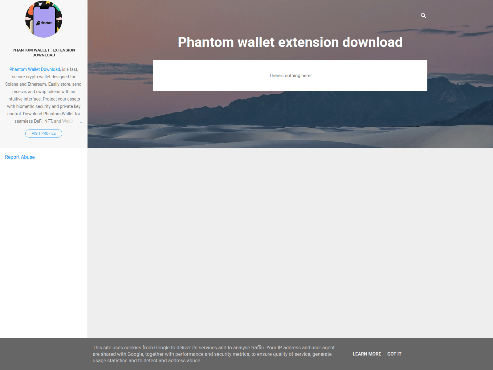 Screenshot of phantomwalletextensiondownload.blogspot.com.by