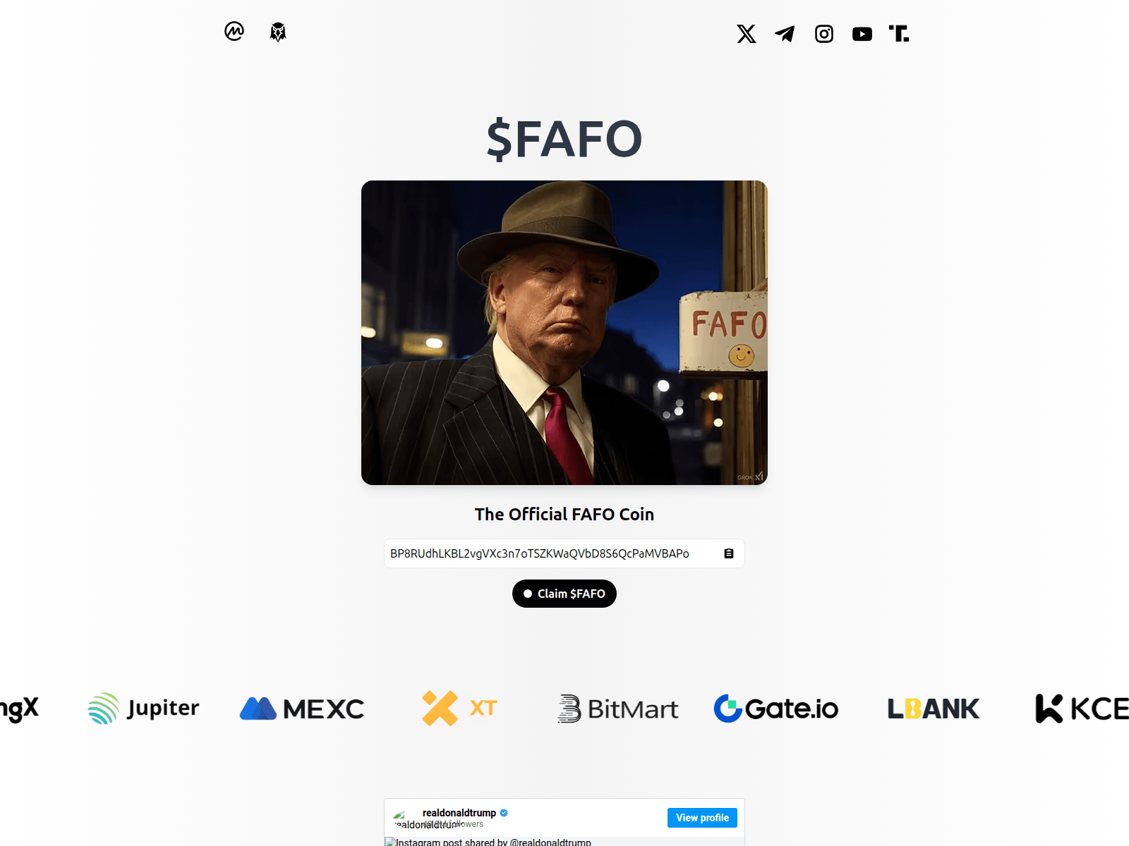 Screenshot of claim-fafo.pages.dev