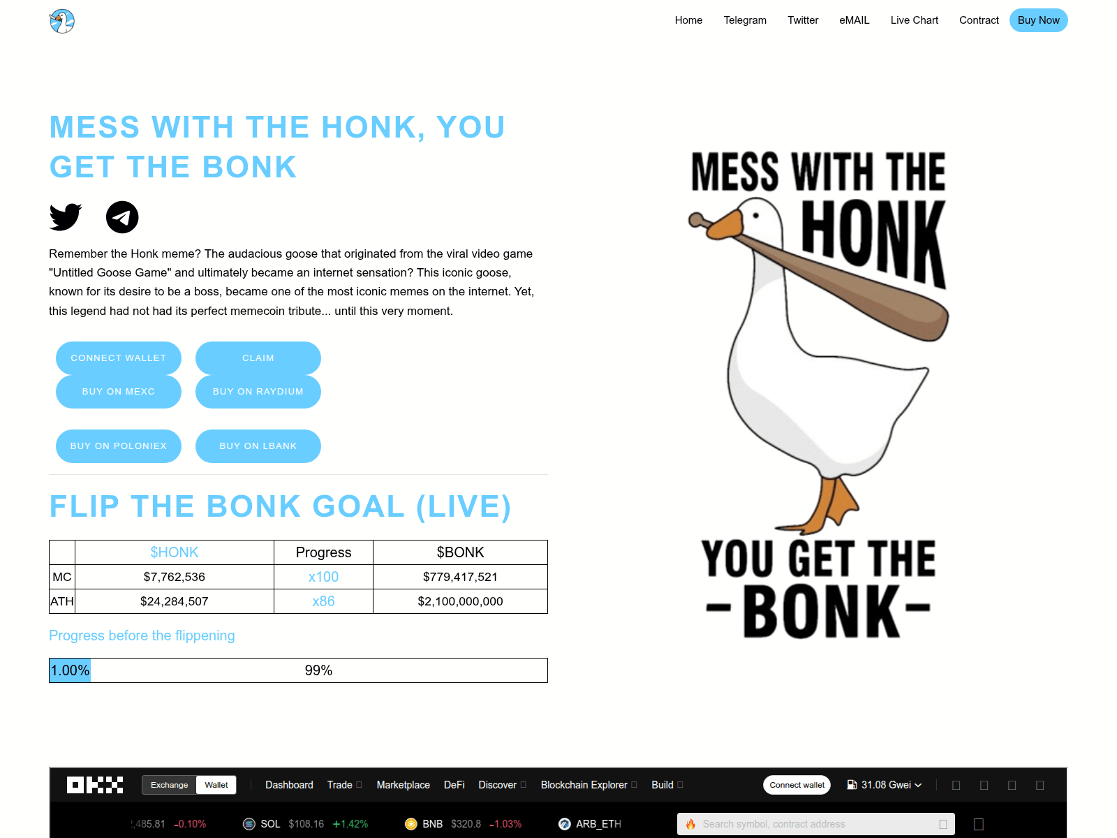 Screenshot of honk.pages.dev