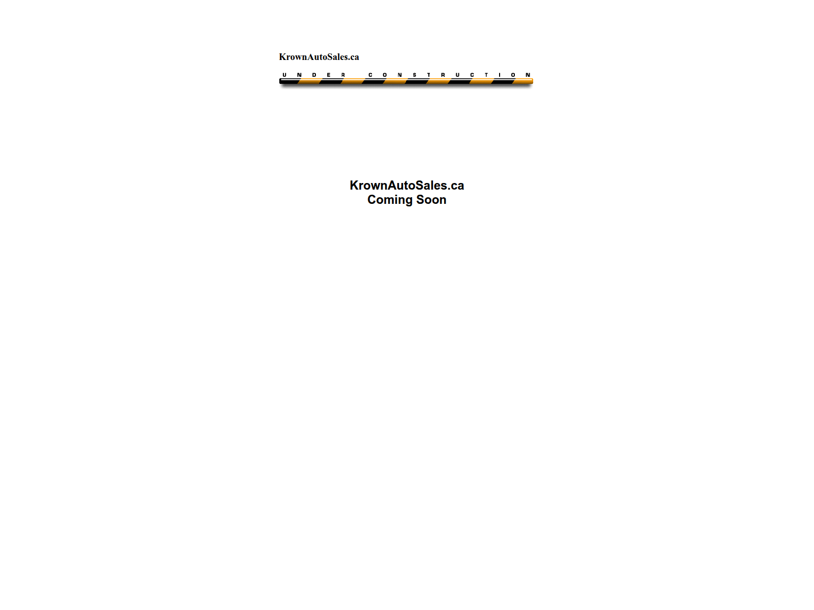 Screenshot of krownautosales.ca