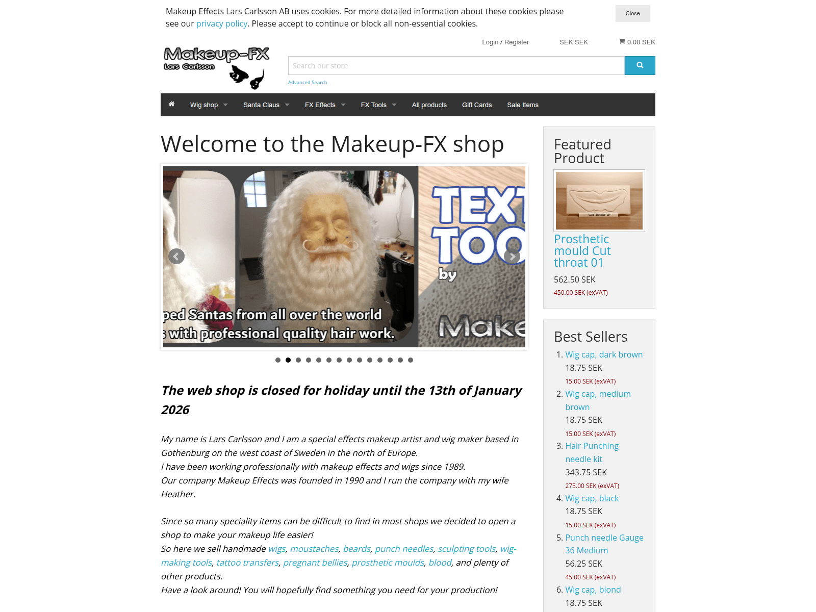 Screenshot of makeup-fx-shop.com