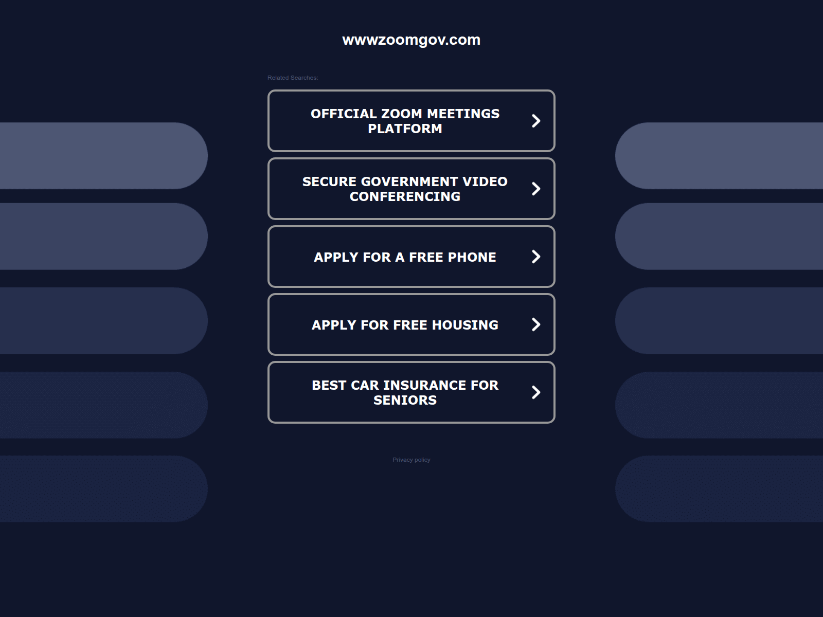 Screenshot of wwwzoomgov.com
