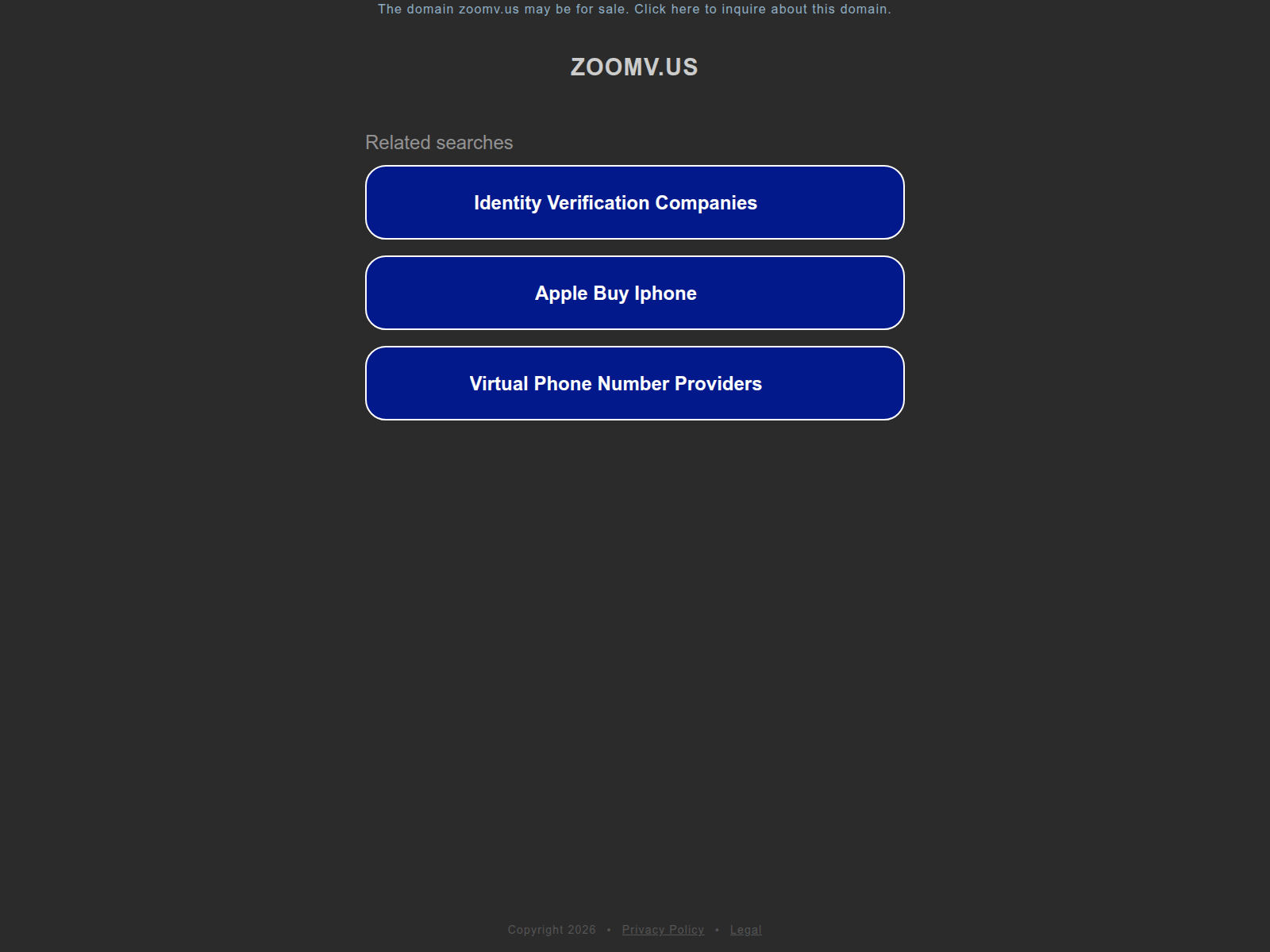 Screenshot of us01pbx.zoomv.us