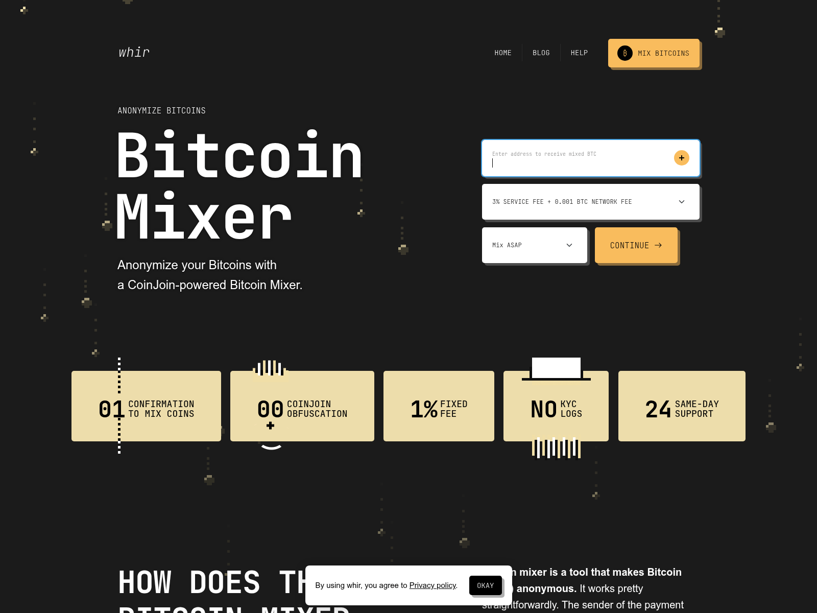 Screenshot of whir.ch
