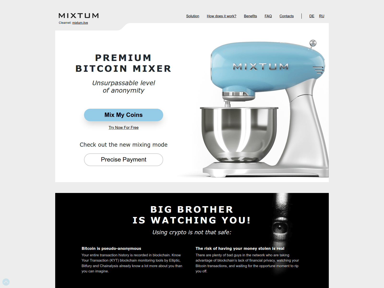 Screenshot of mixtum.live