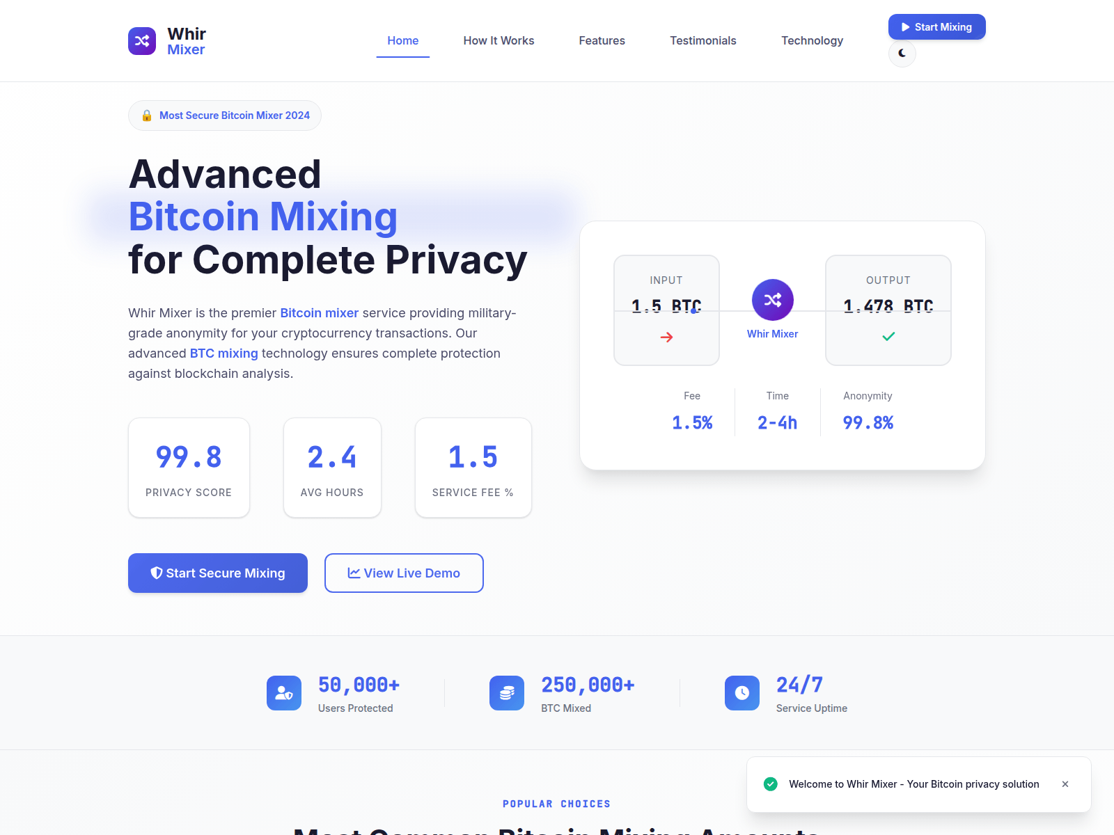Screenshot of whir1.com