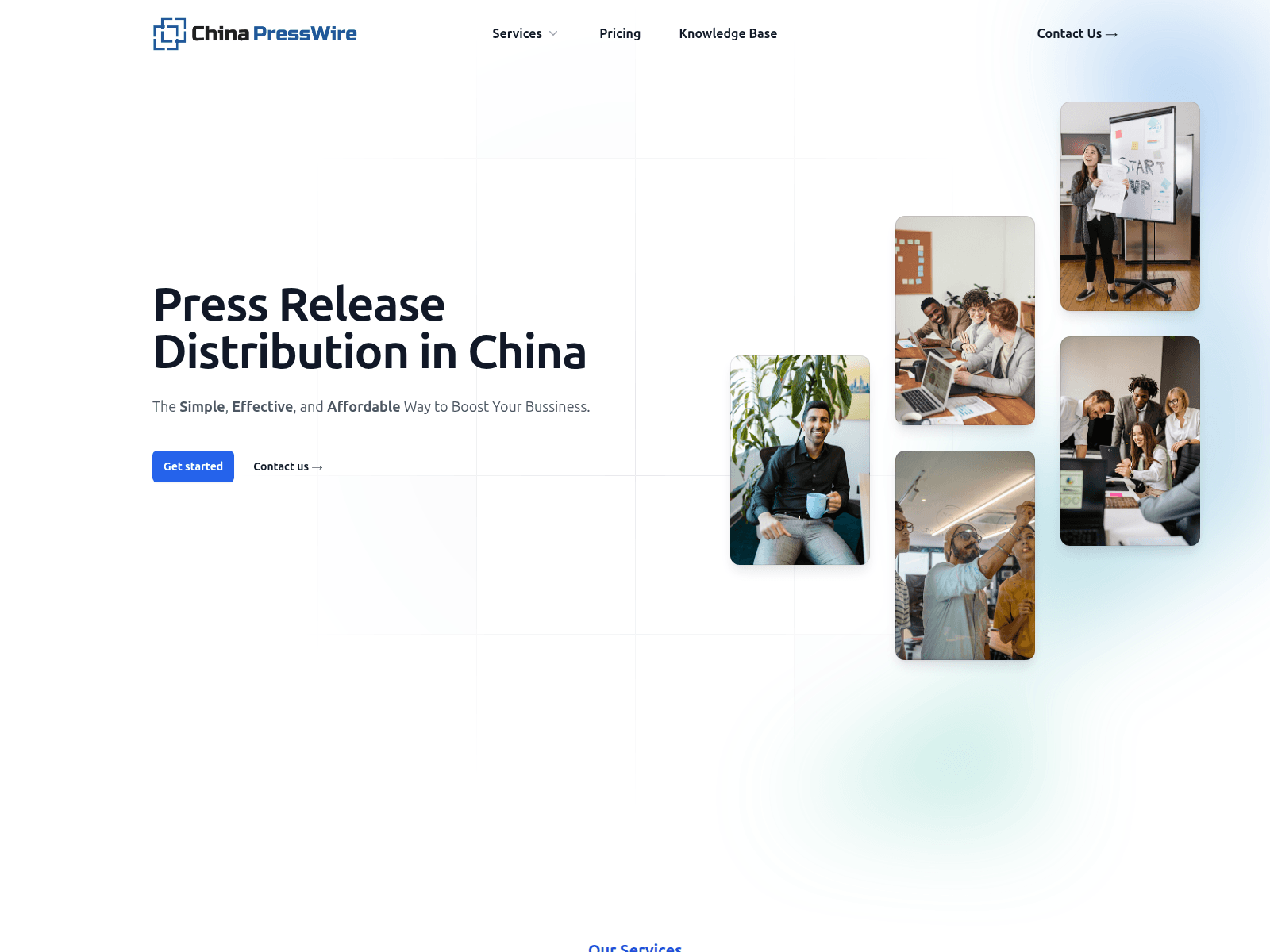Screenshot of www.chinapresswire.com