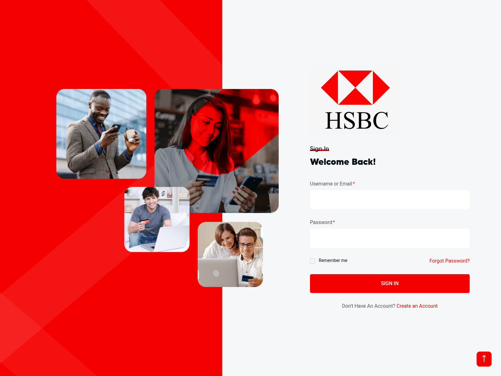 Screenshot of app.hsbcoffshorebank.com