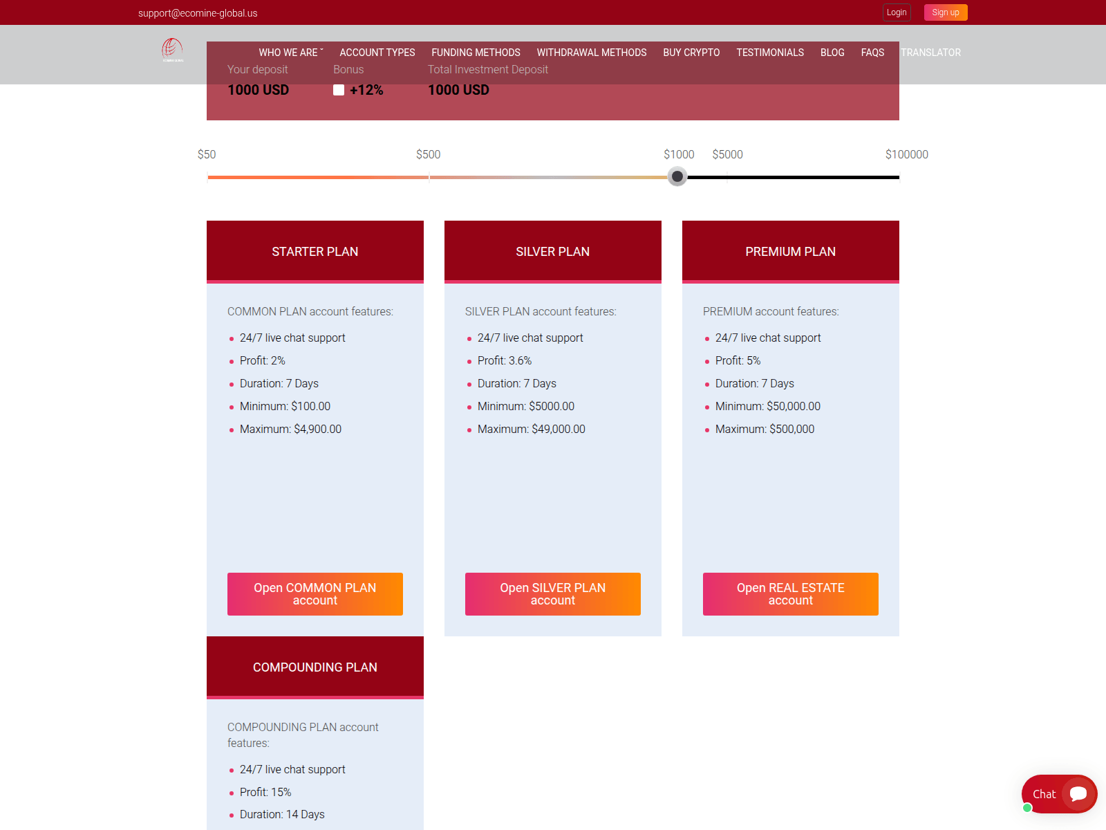 Screenshot of ecomine-global.us