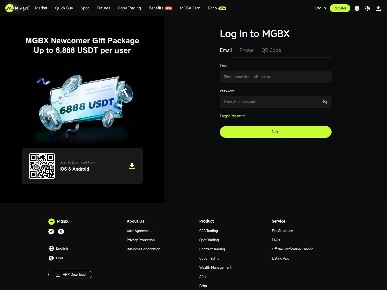 Screenshot of mgbx-login.at