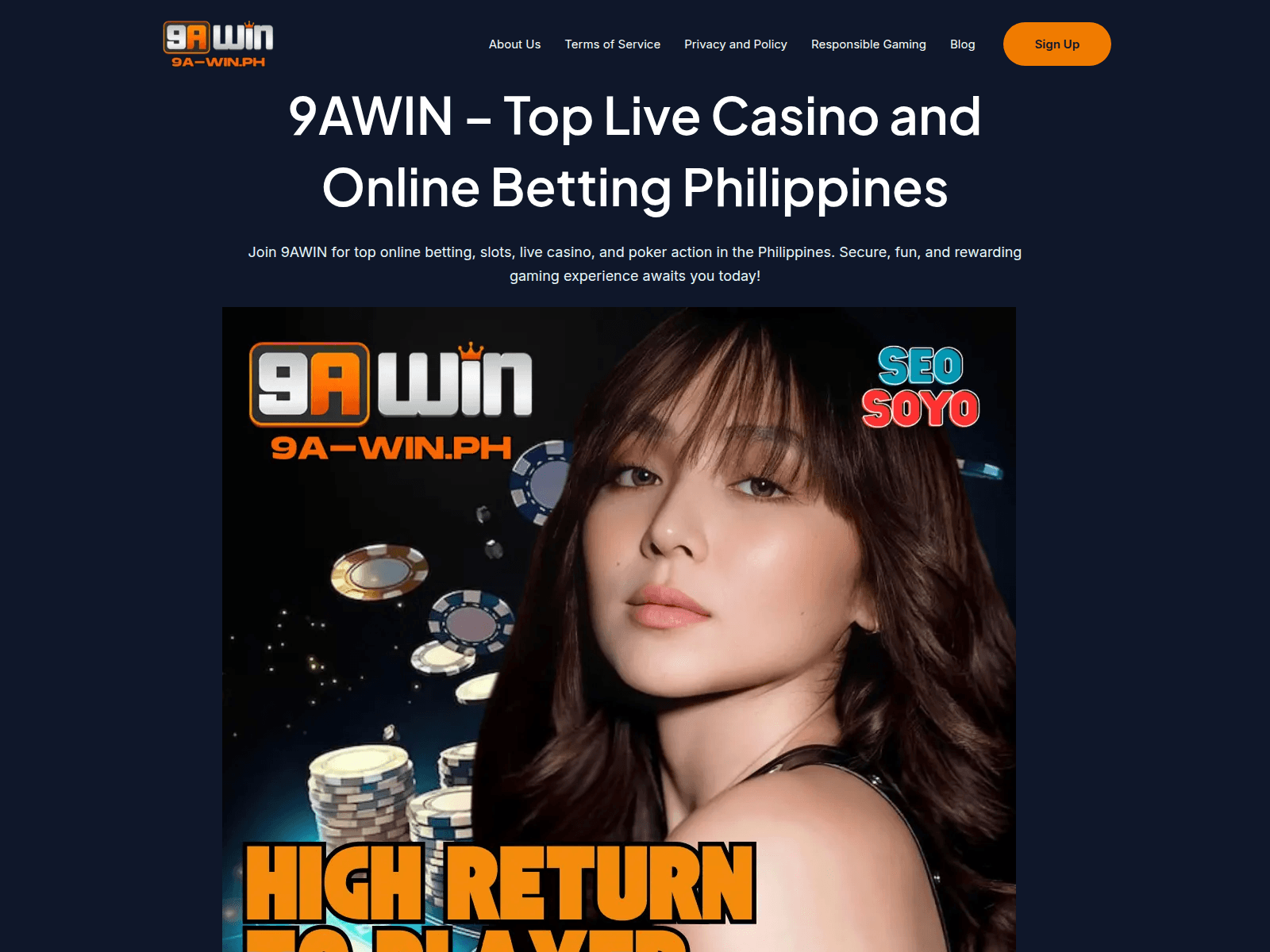 Screenshot of 9a-win.ph