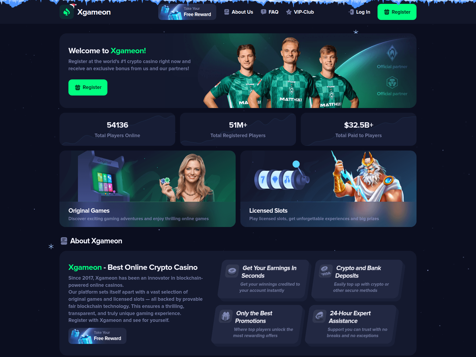 Screenshot of xgameon.com