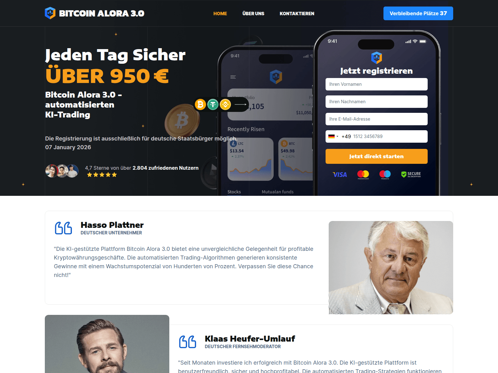 Screenshot of bitcoinalora3.com