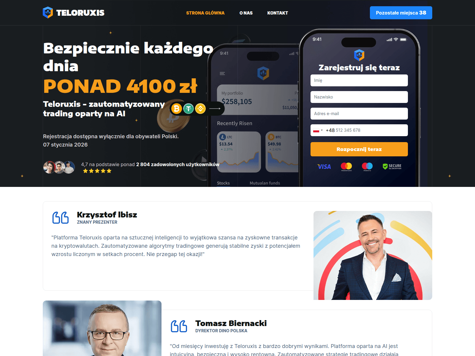 Screenshot of teloruxis-invest.com