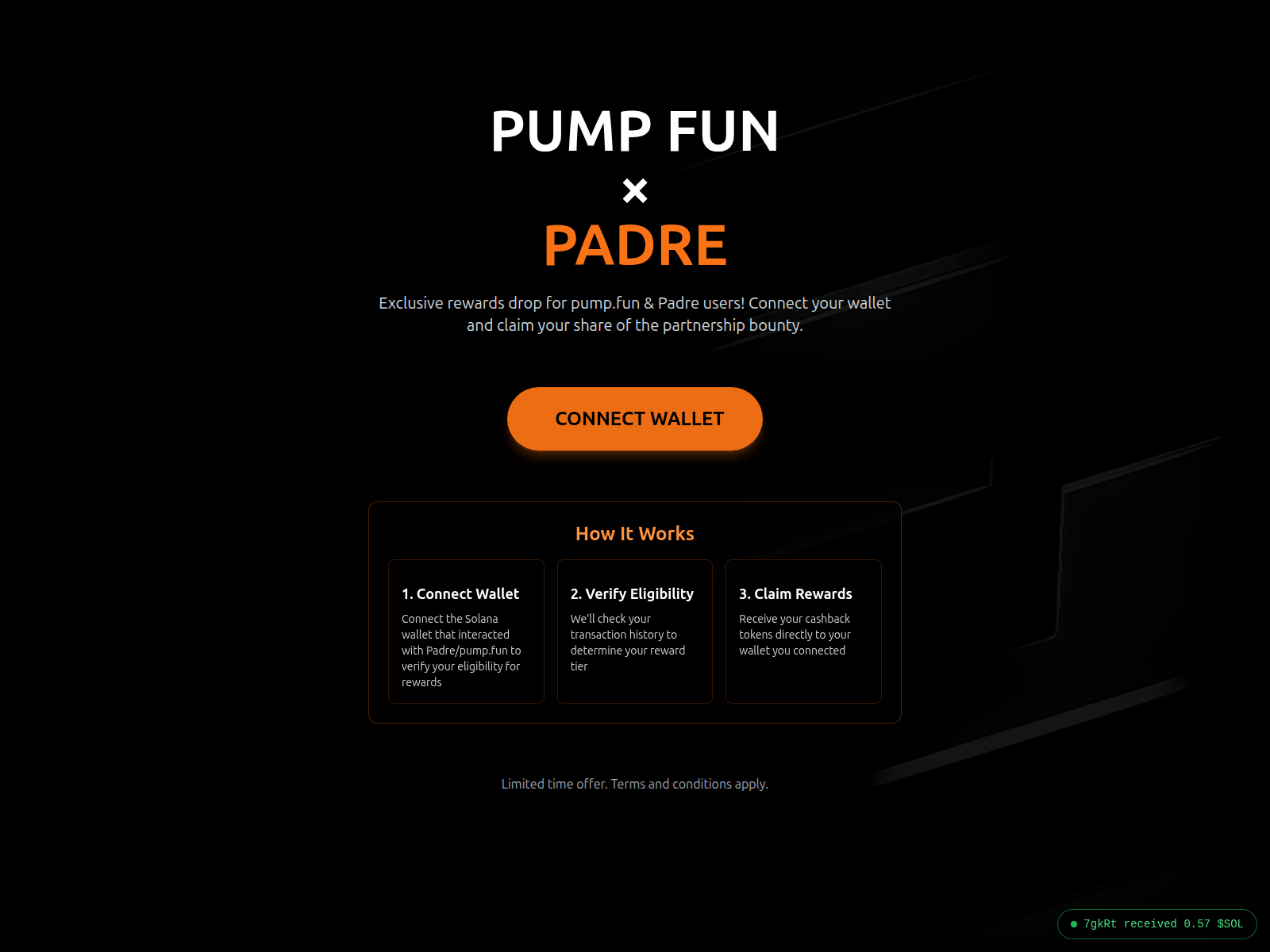 Screenshot of padrecheck.fun