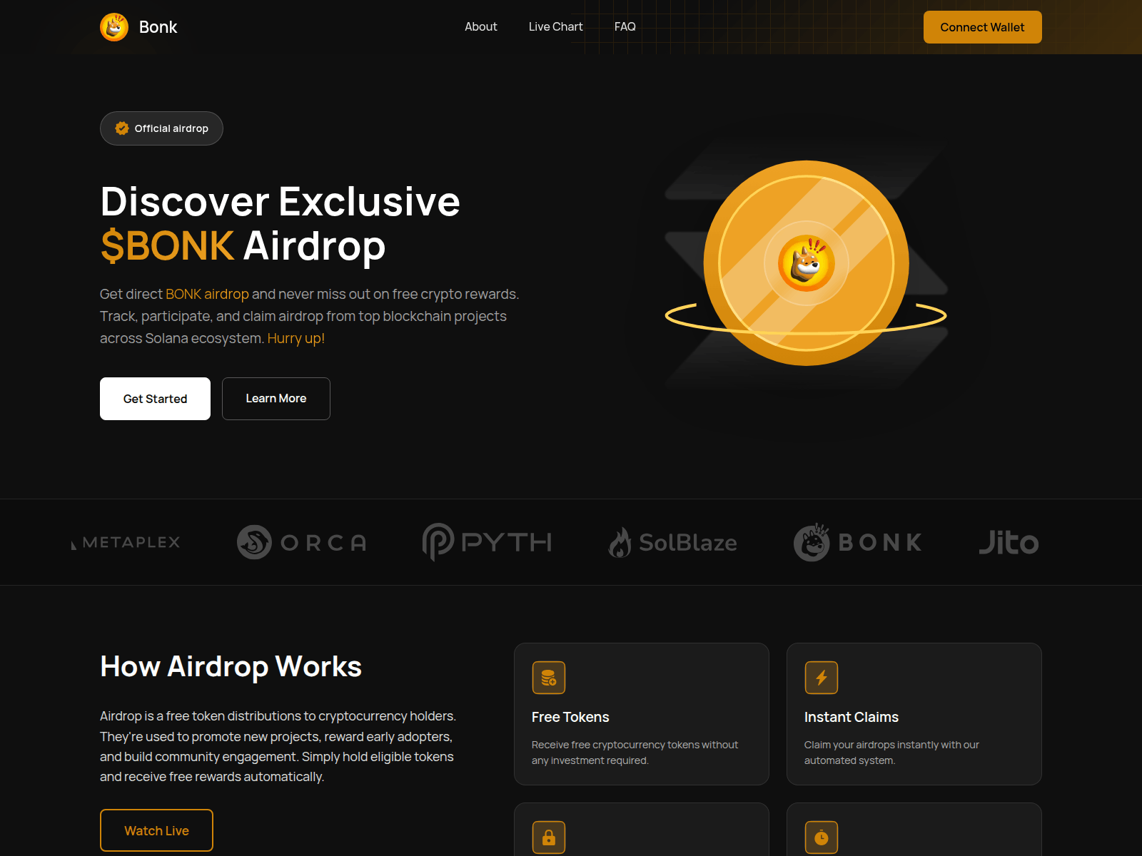 Screenshot of claim.bonkcoin.info