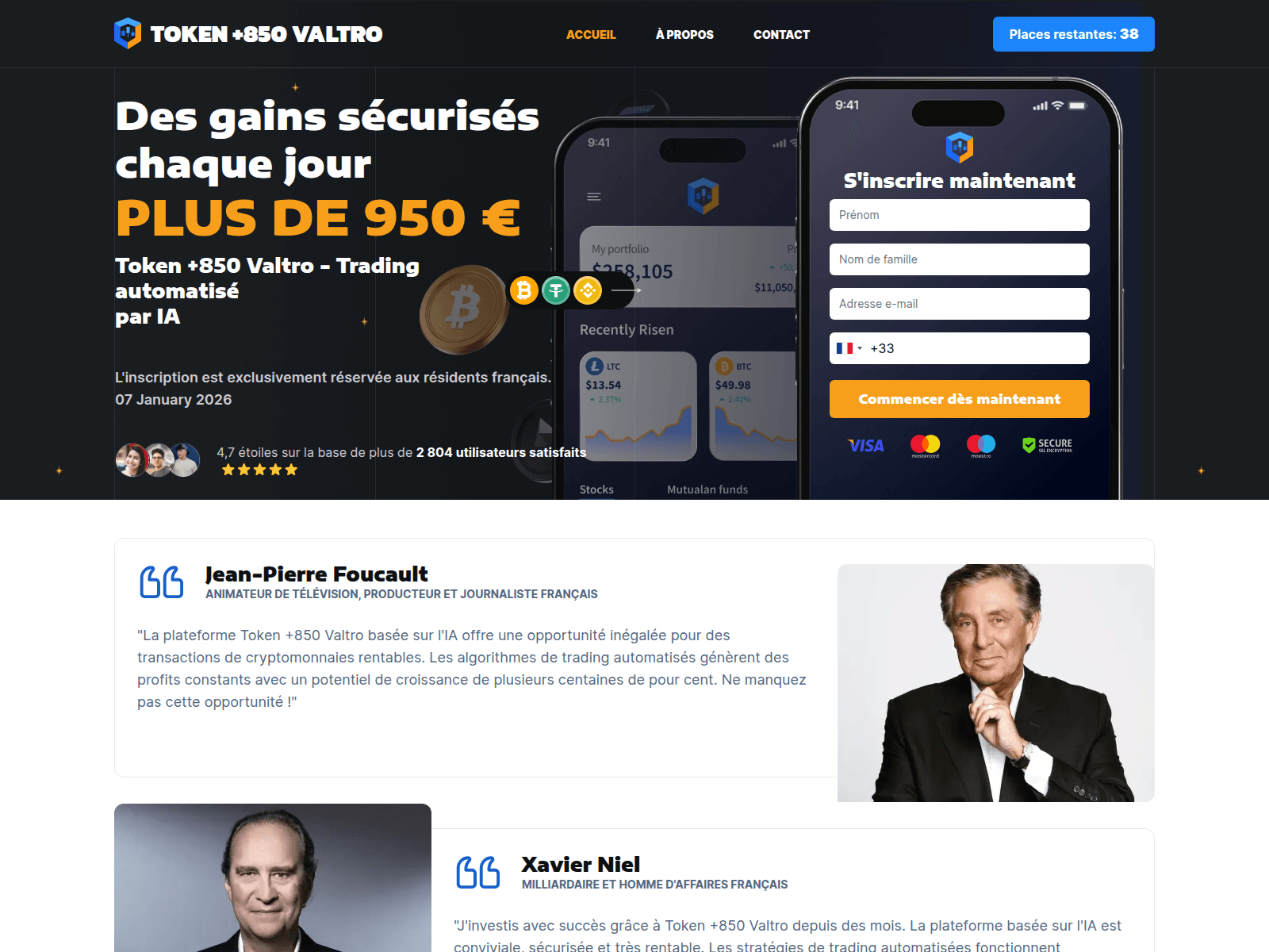Screenshot of token850valtro.com