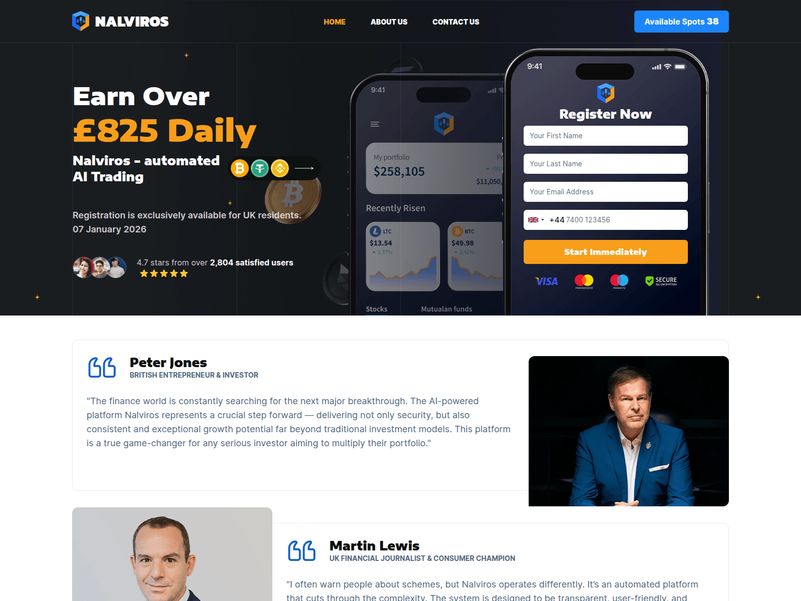 Screenshot of nalviros-uk.com