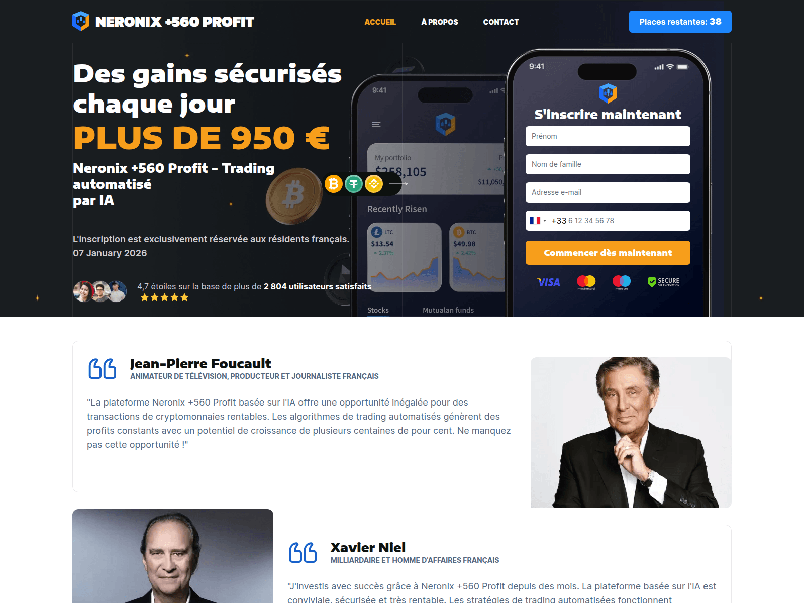 Screenshot of neronix-560-profit.net