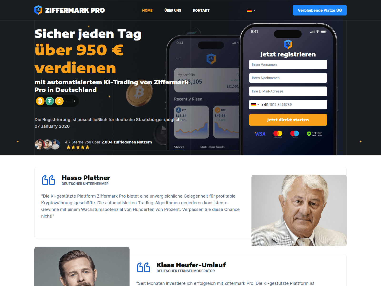 Screenshot of ziffermarkpro.com