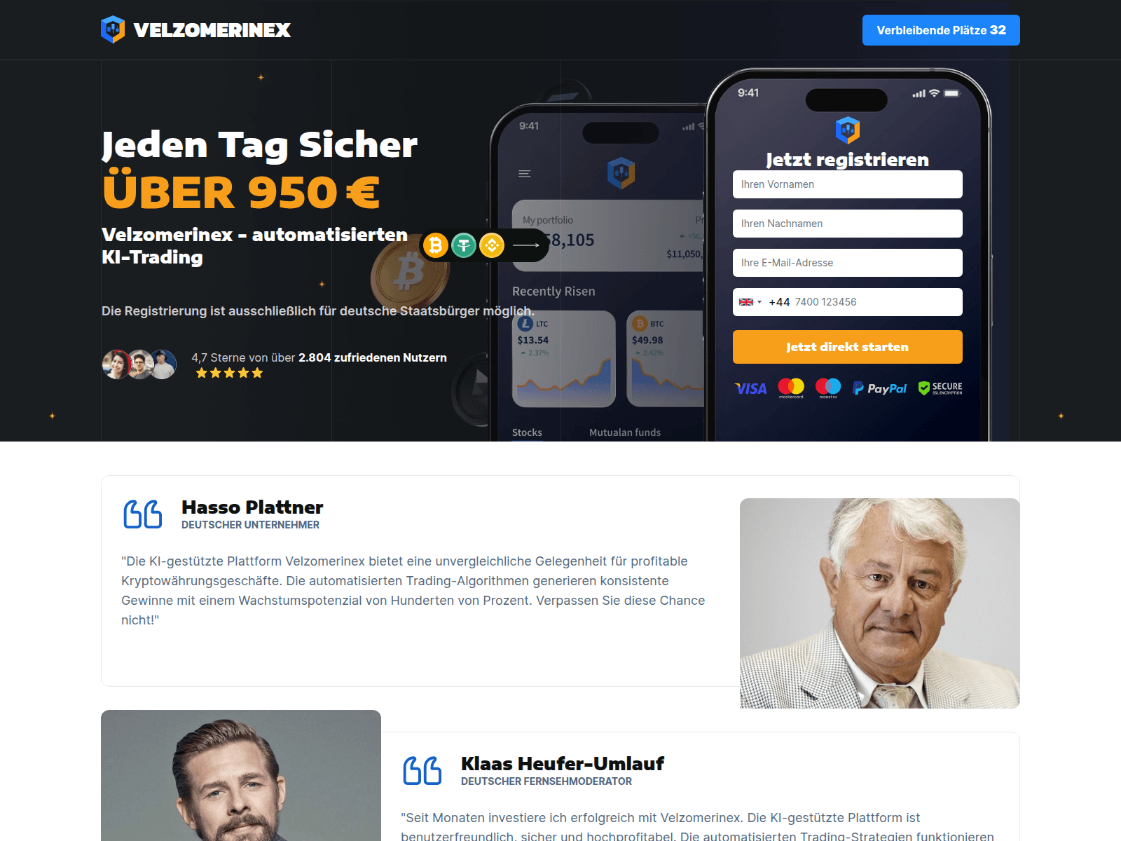 Screenshot of velzomerinex.com