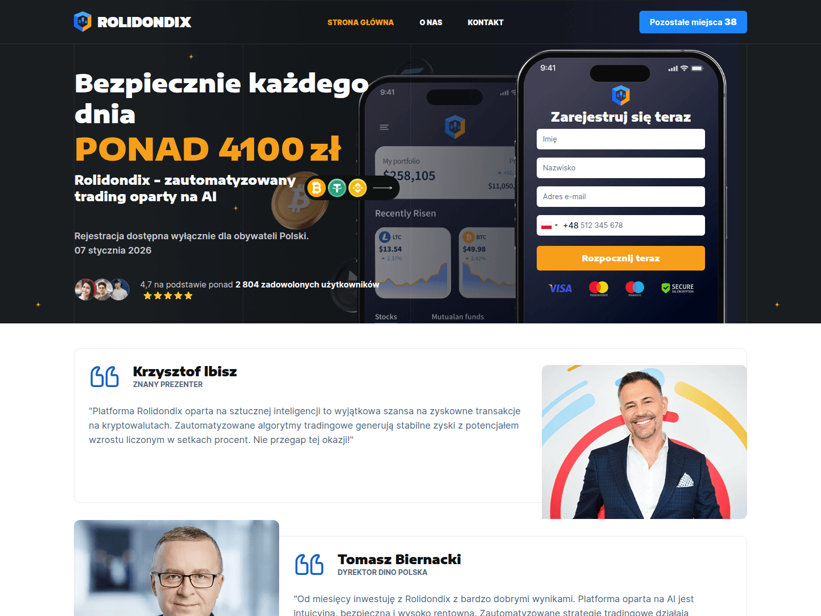Screenshot of rolidondix-invest.com