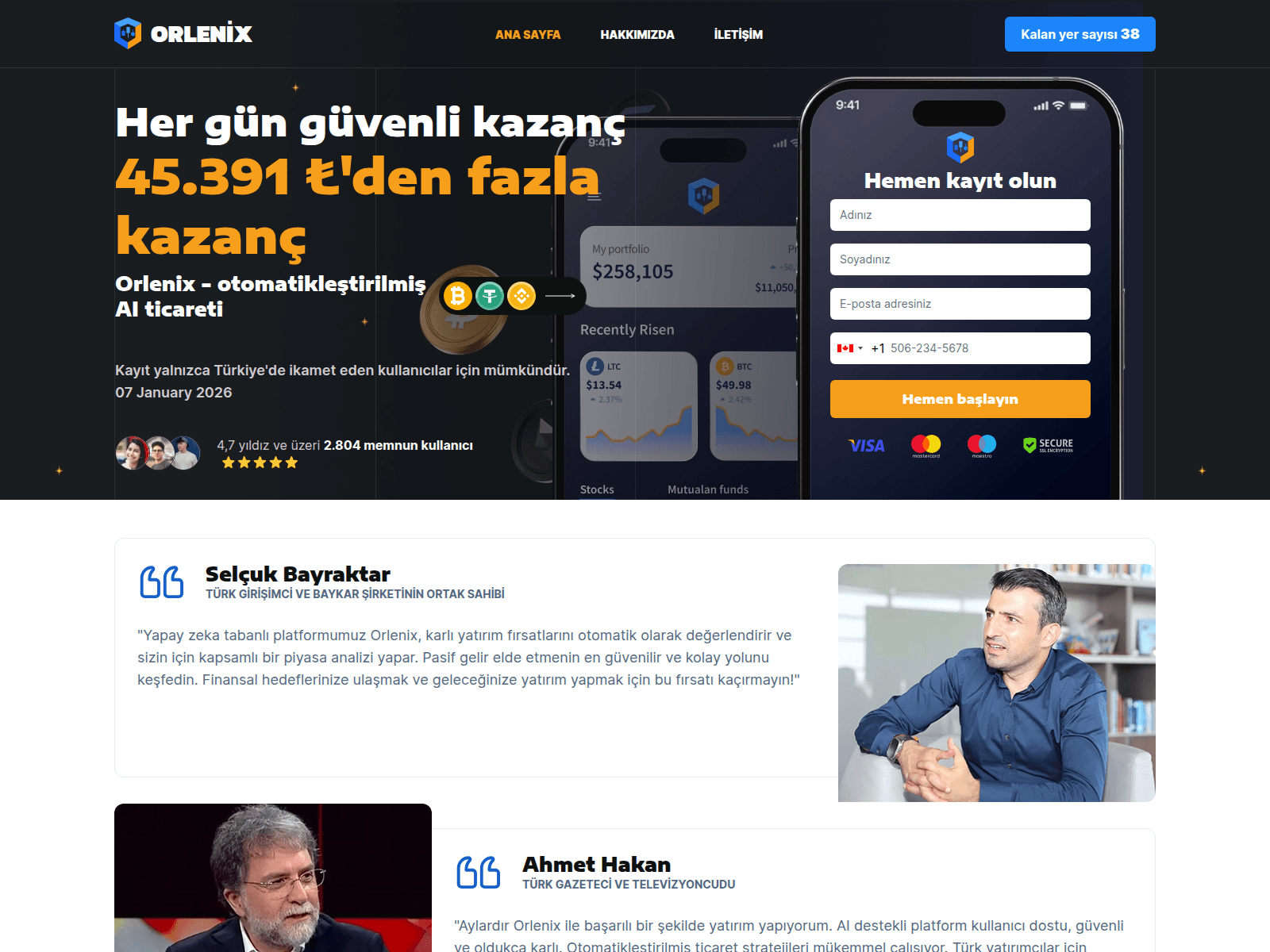 Screenshot of orlenix-tr.com