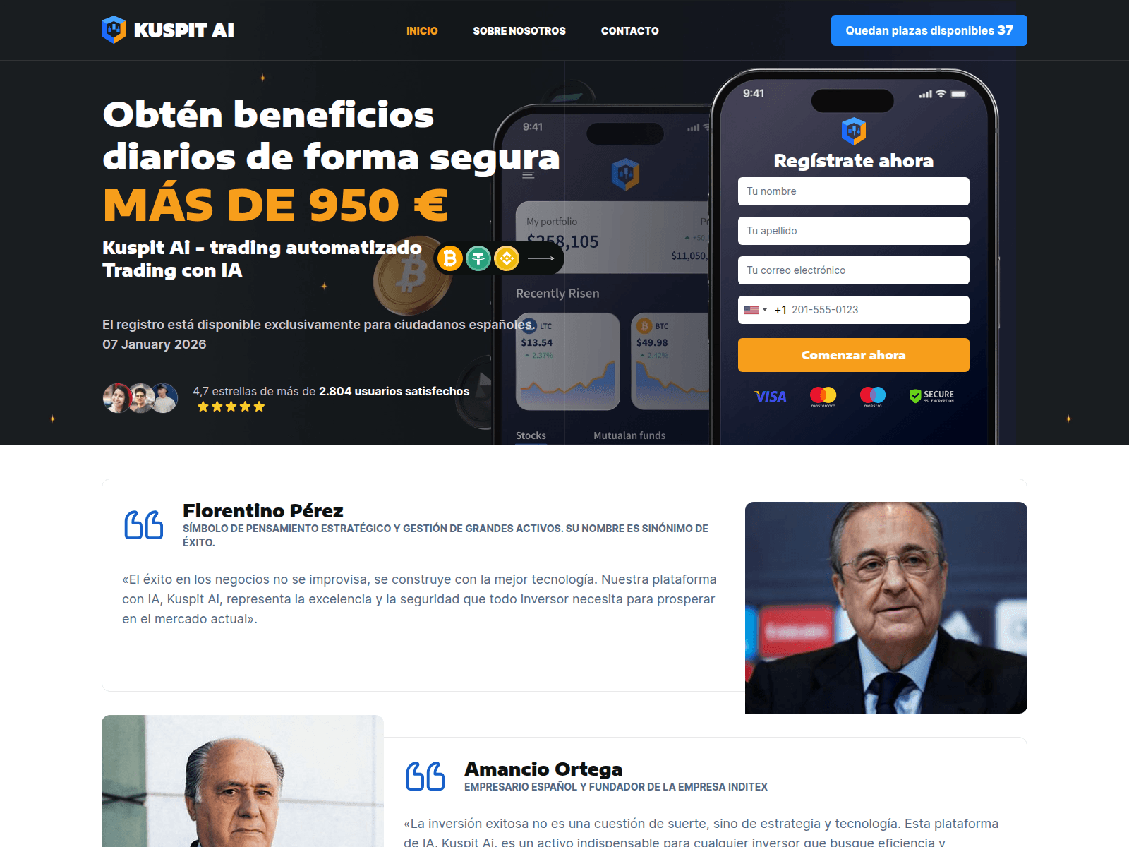 Screenshot of kuspit-ai.com