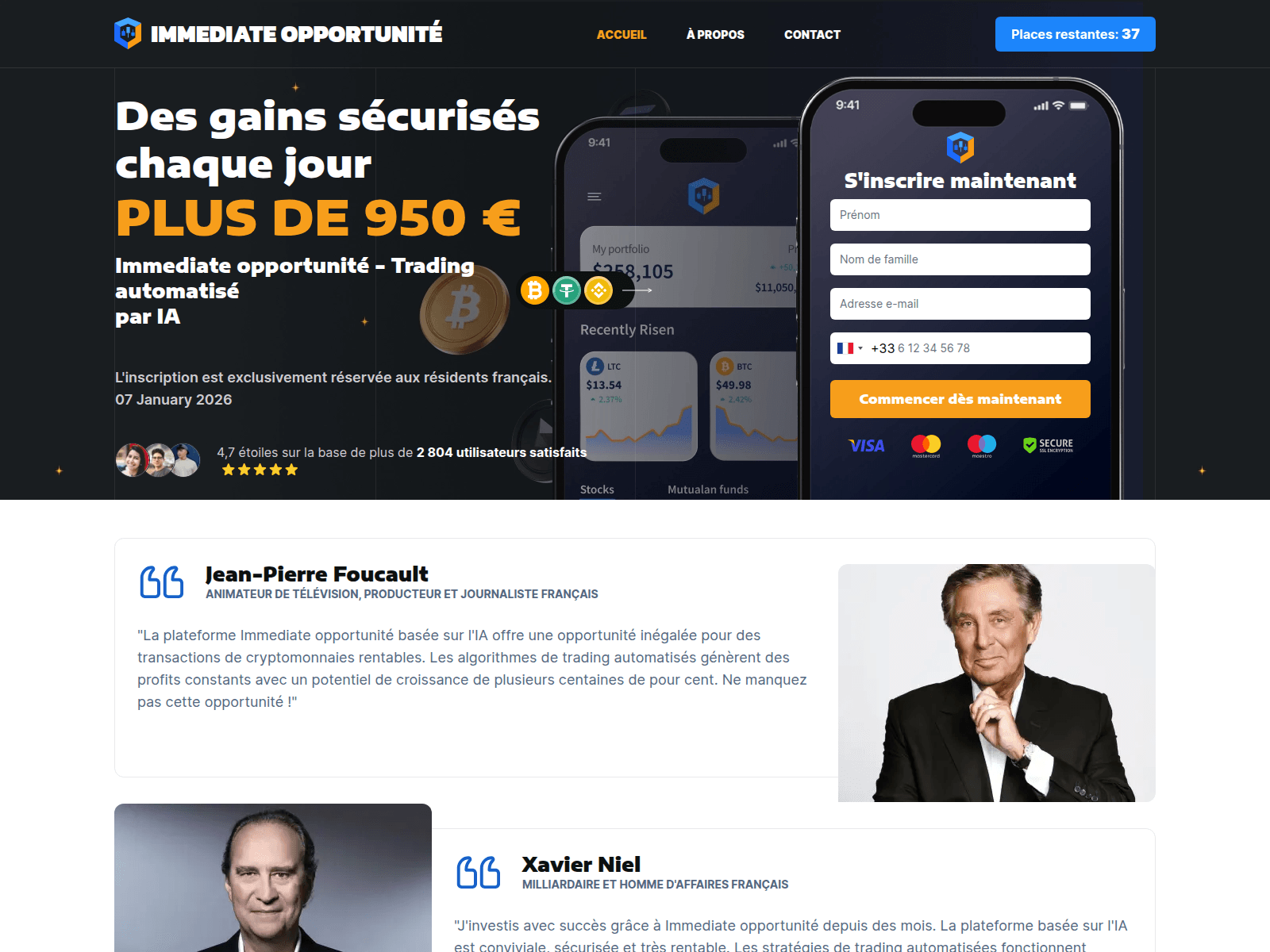 Screenshot of immediate-opportunite.net