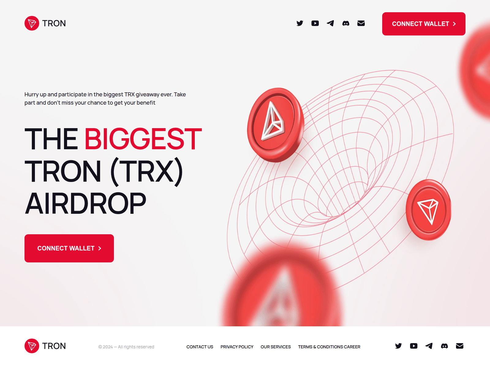 Screenshot of tronvvallet.com