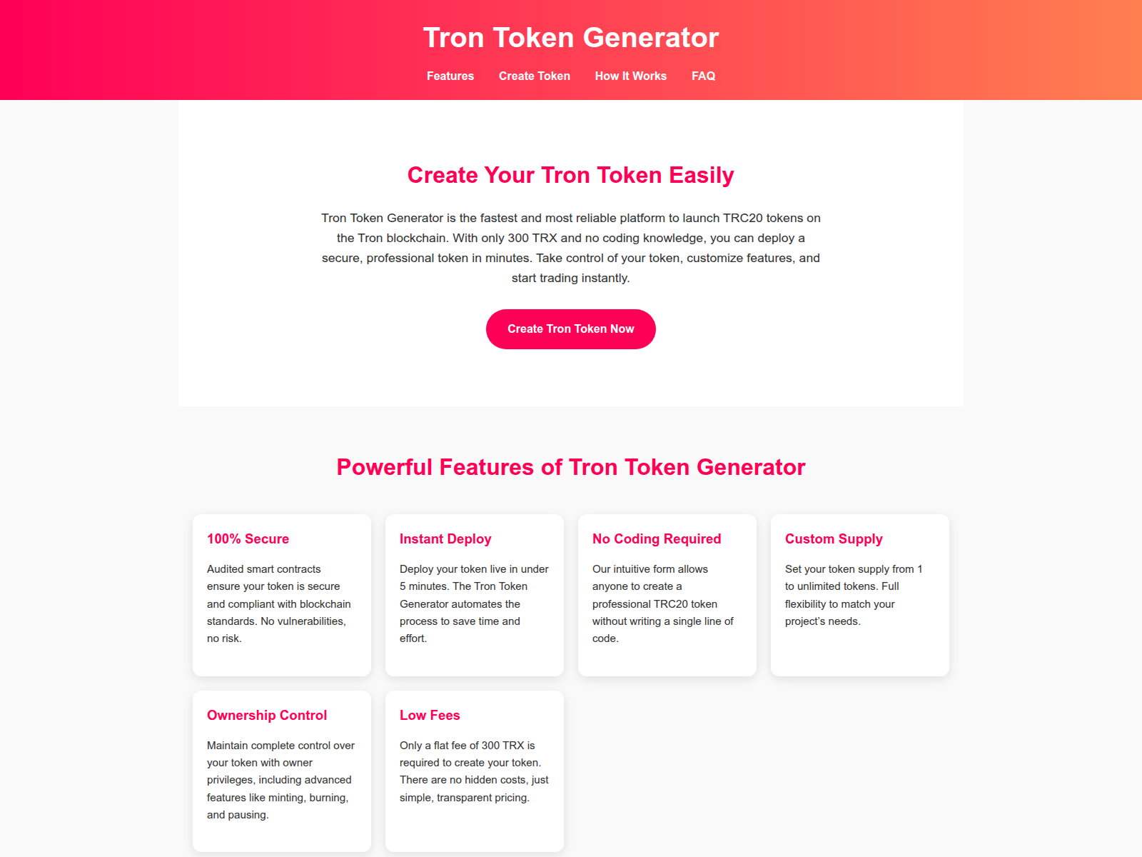 Screenshot of trontoken.pro