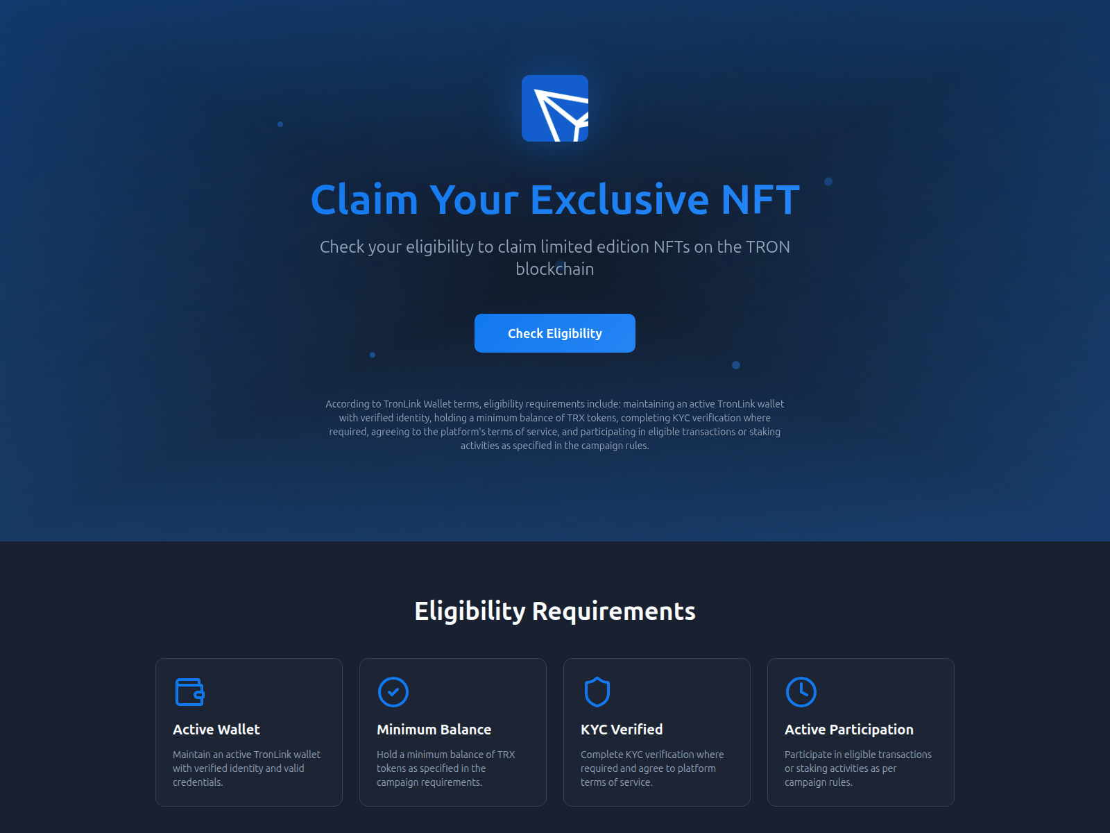 Screenshot of tronlinknft.org