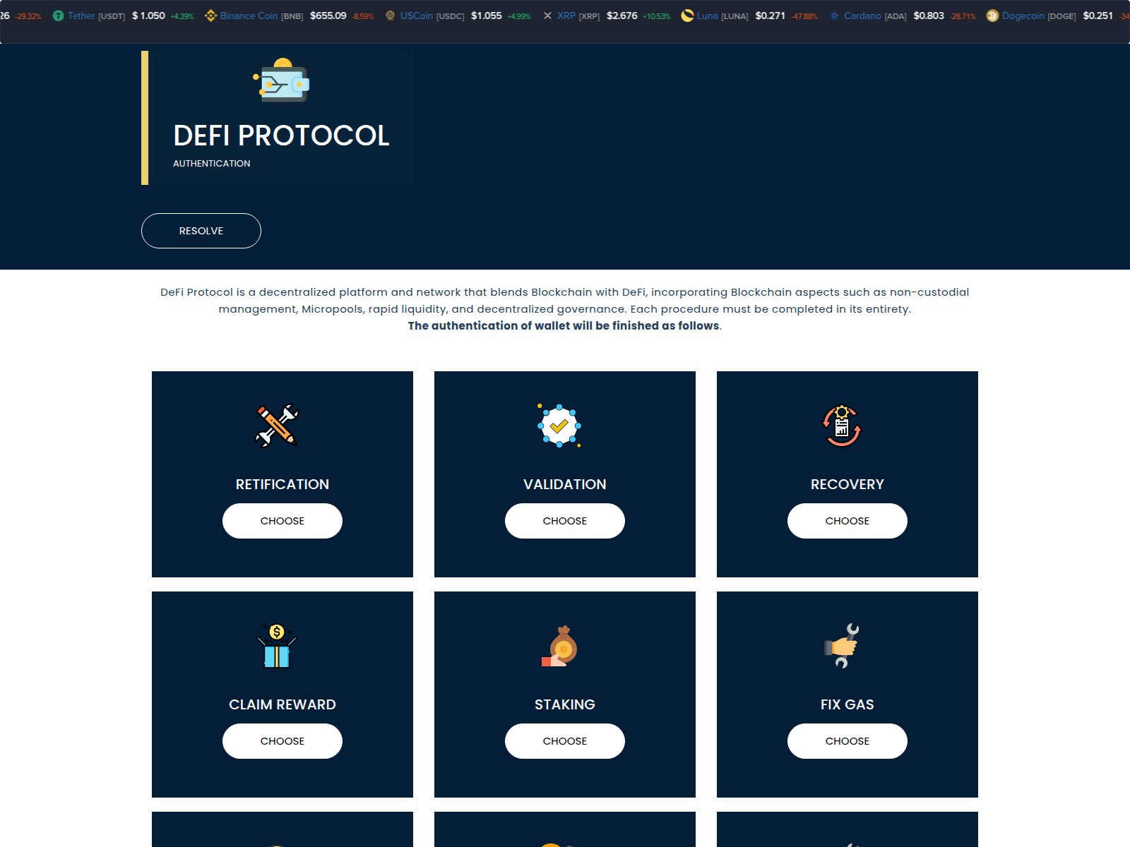 Screenshot of dappsnode.info