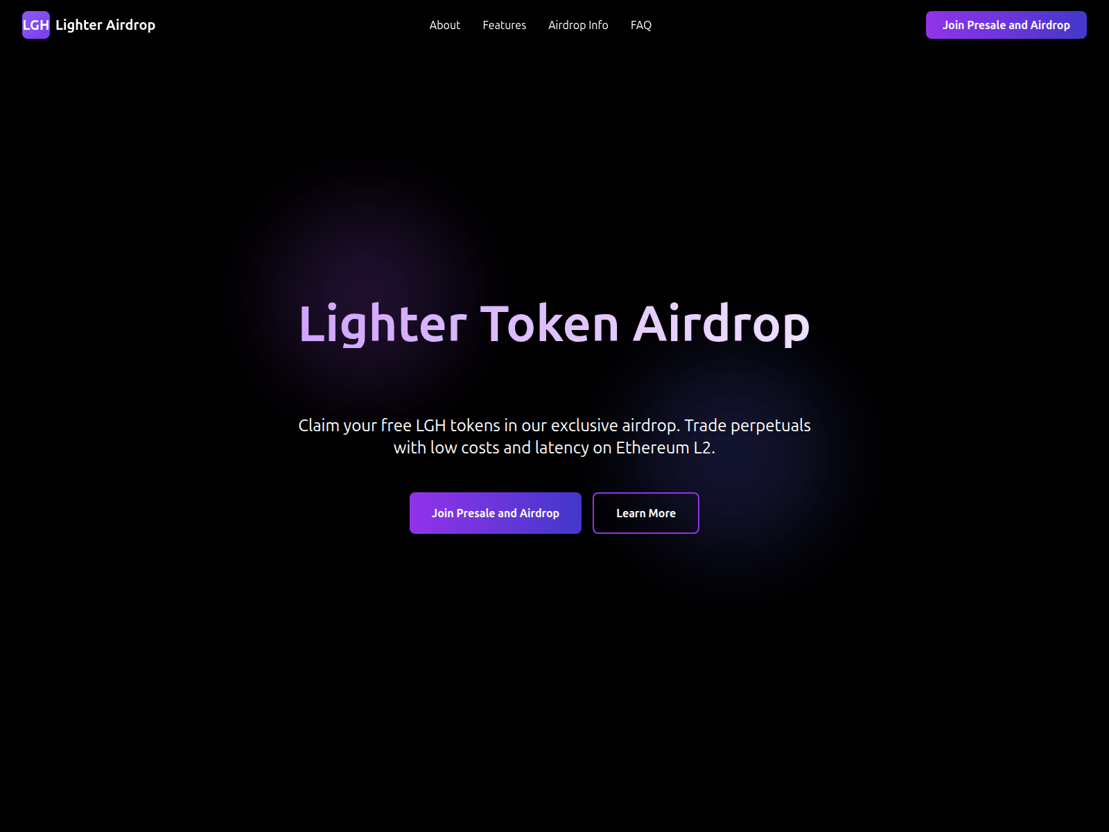 Screenshot of lighterairdrop.xyz