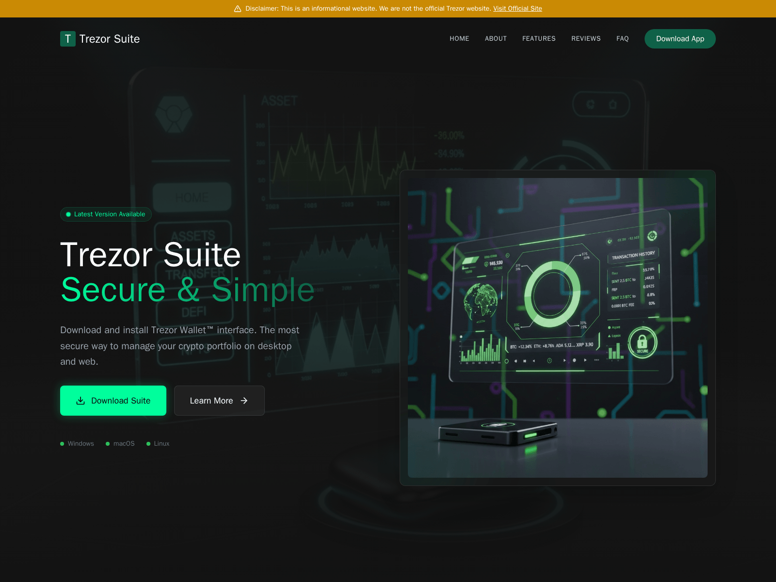 Screenshot of trezoriostat.com