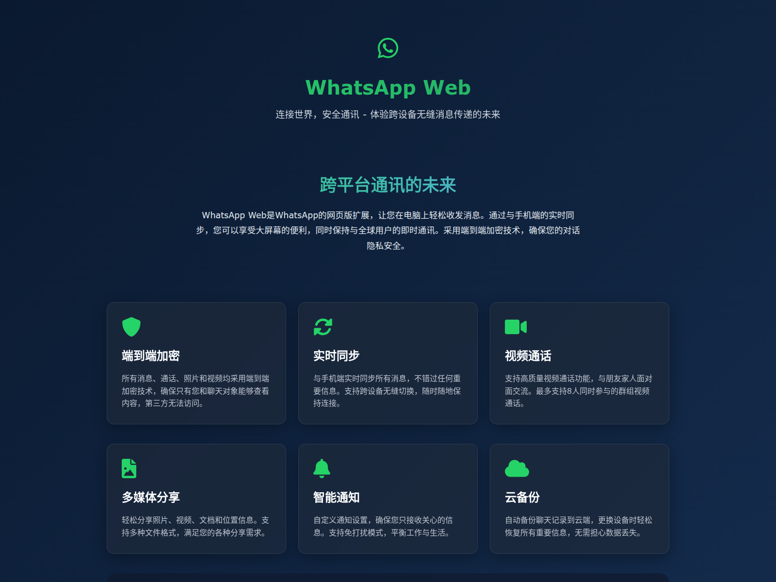 Screenshot of wwp-whatsapp.com.cn