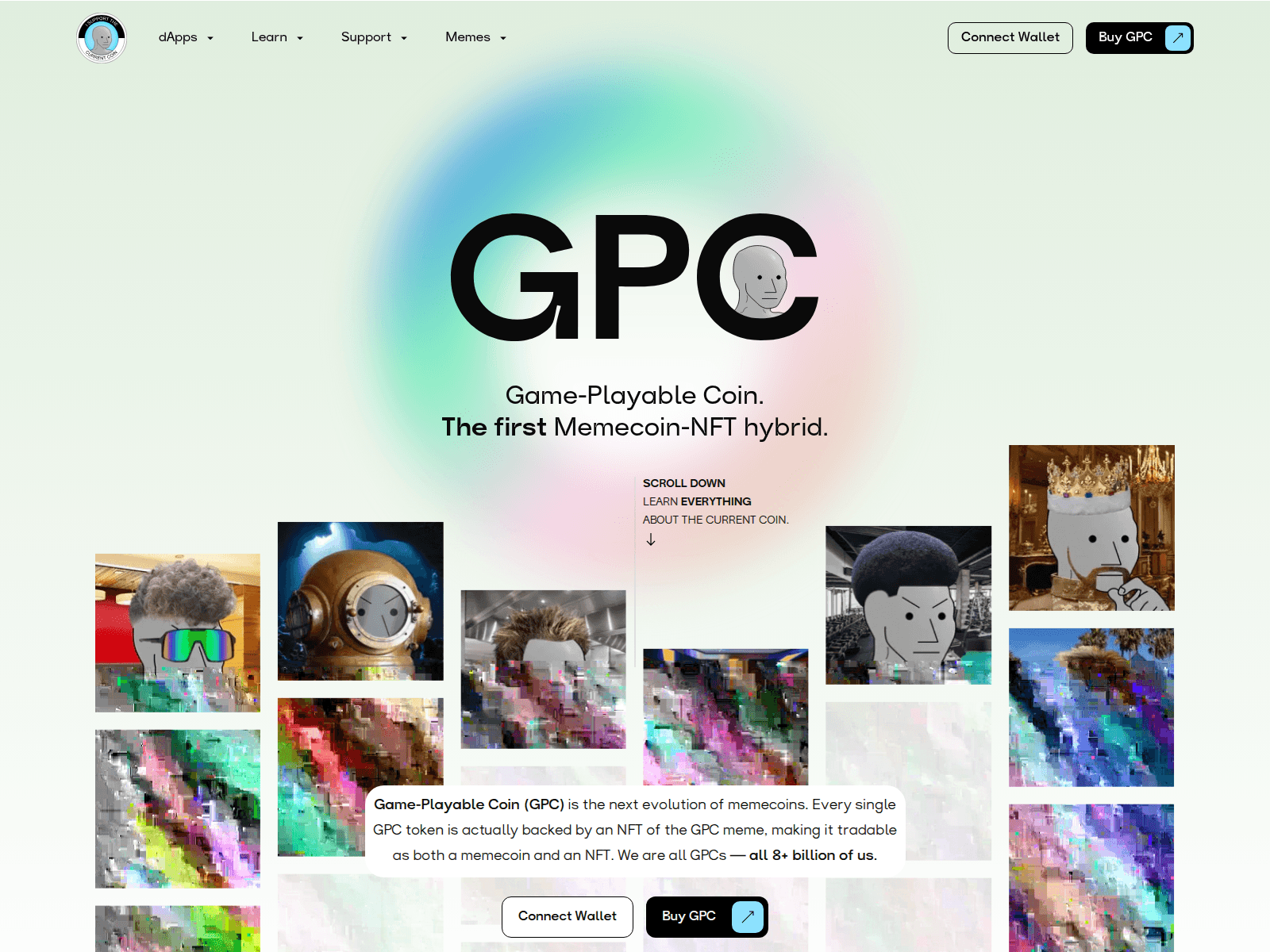Screenshot of gameplayablecoin.xyz